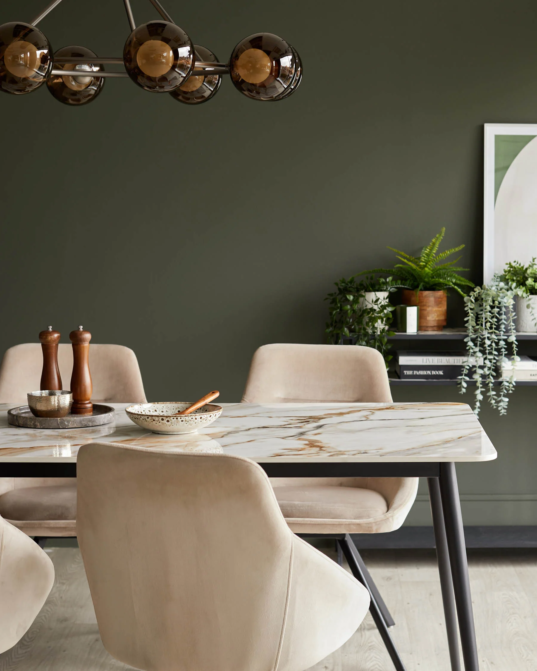 Oslo natural ceramic 6 seater dining table - Image 8