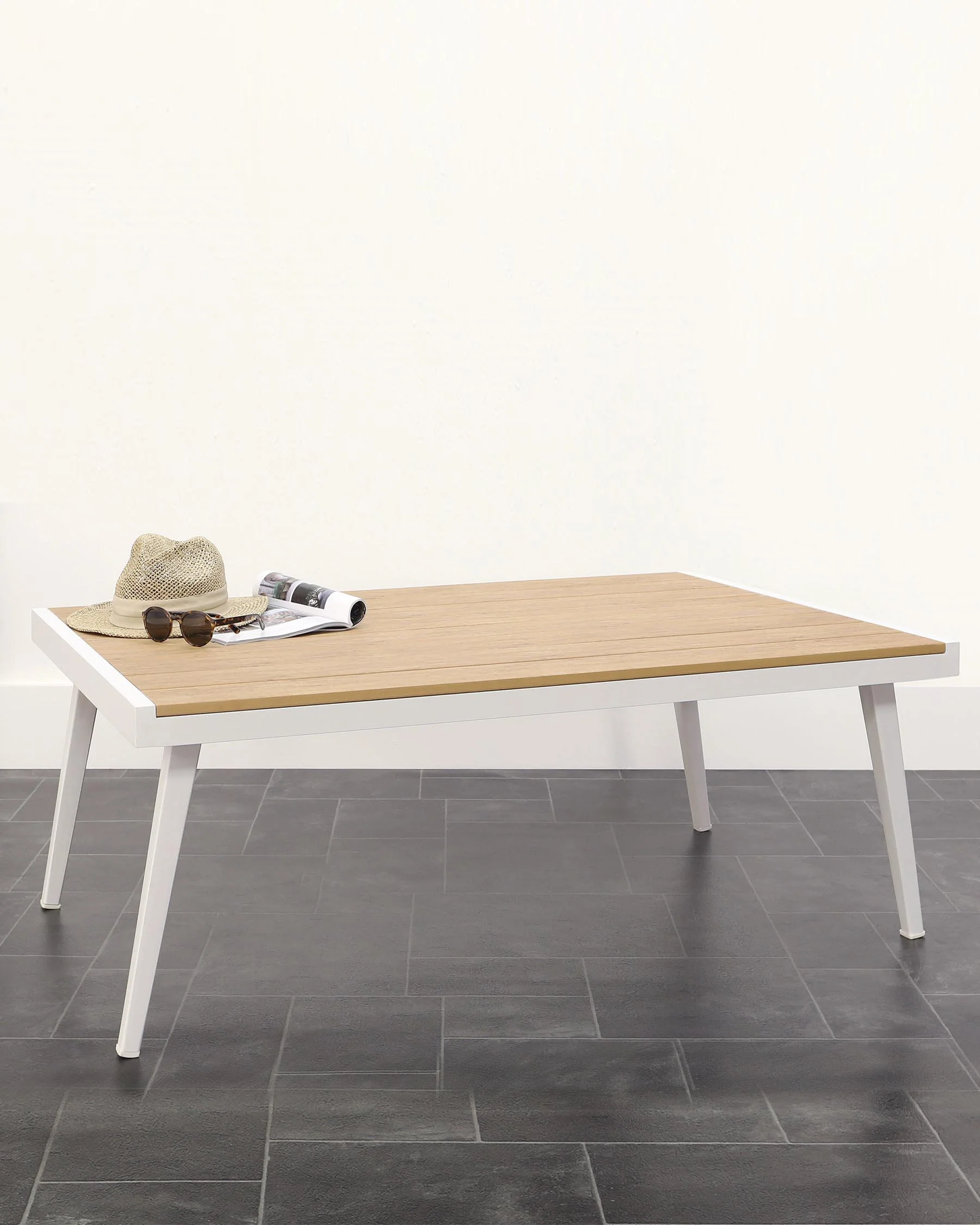 Palermo White And Oak Garden Coffee Table - Image 3