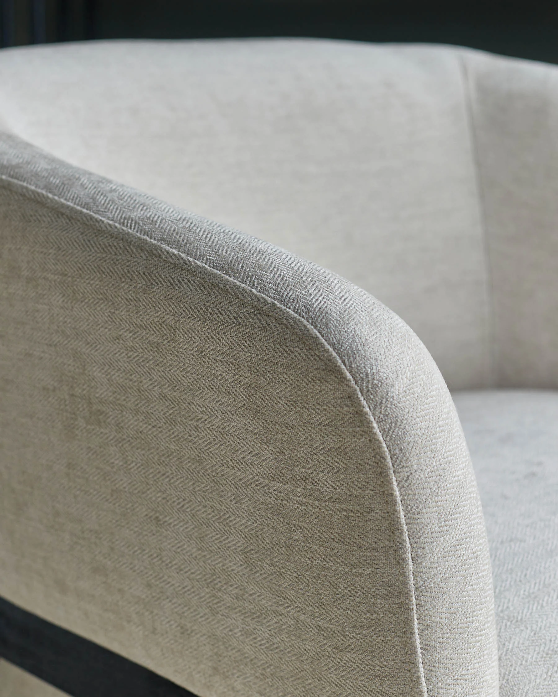Parker ivory fabric accent chair - Image 5