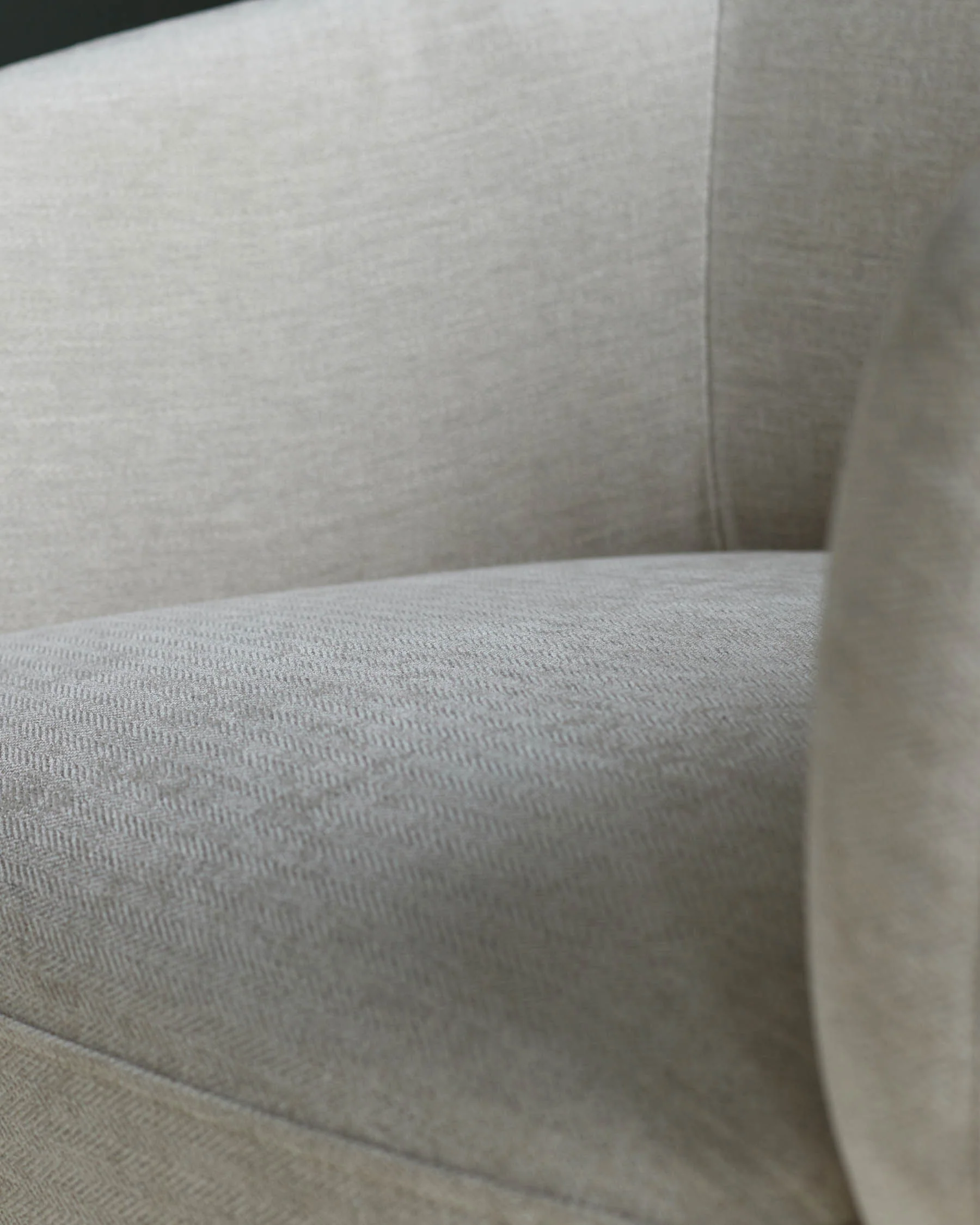 Parker ivory fabric accent chair - Image 8