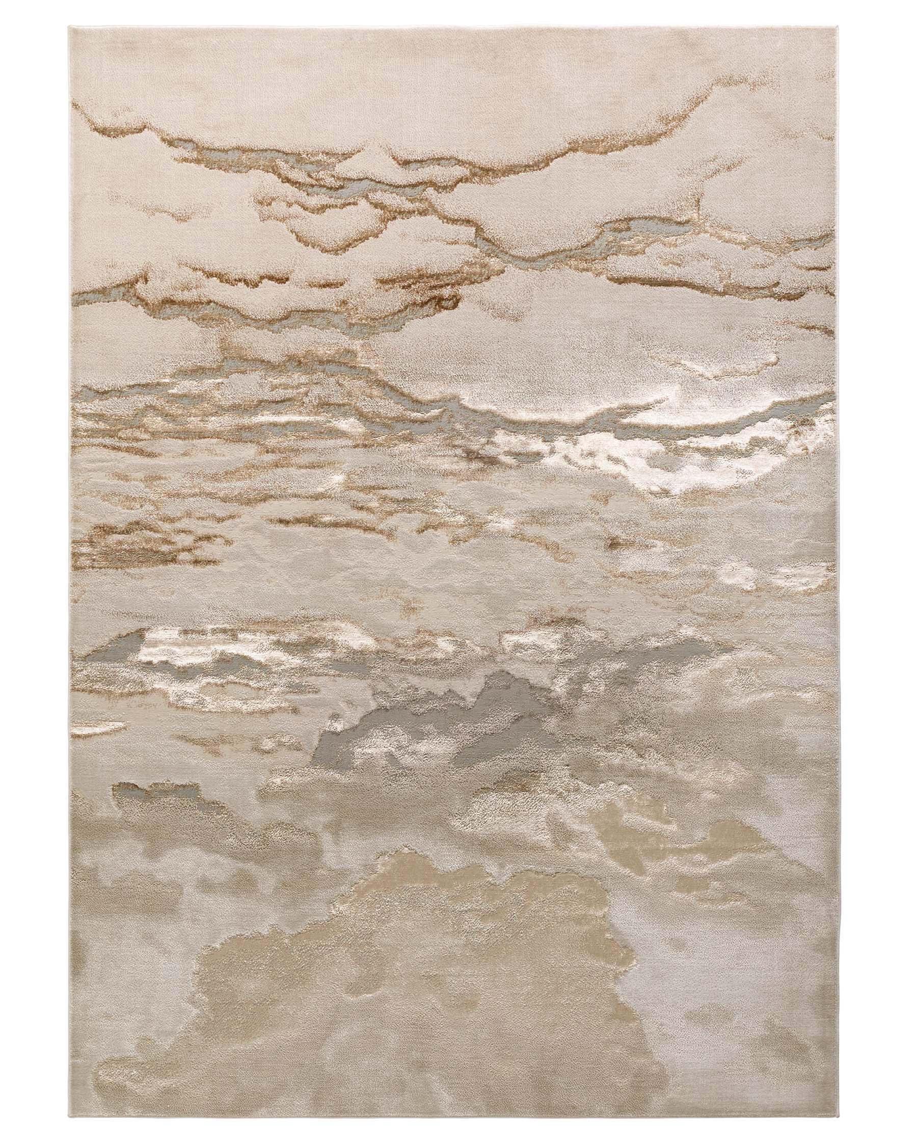Perla soft gold textured extra large rug