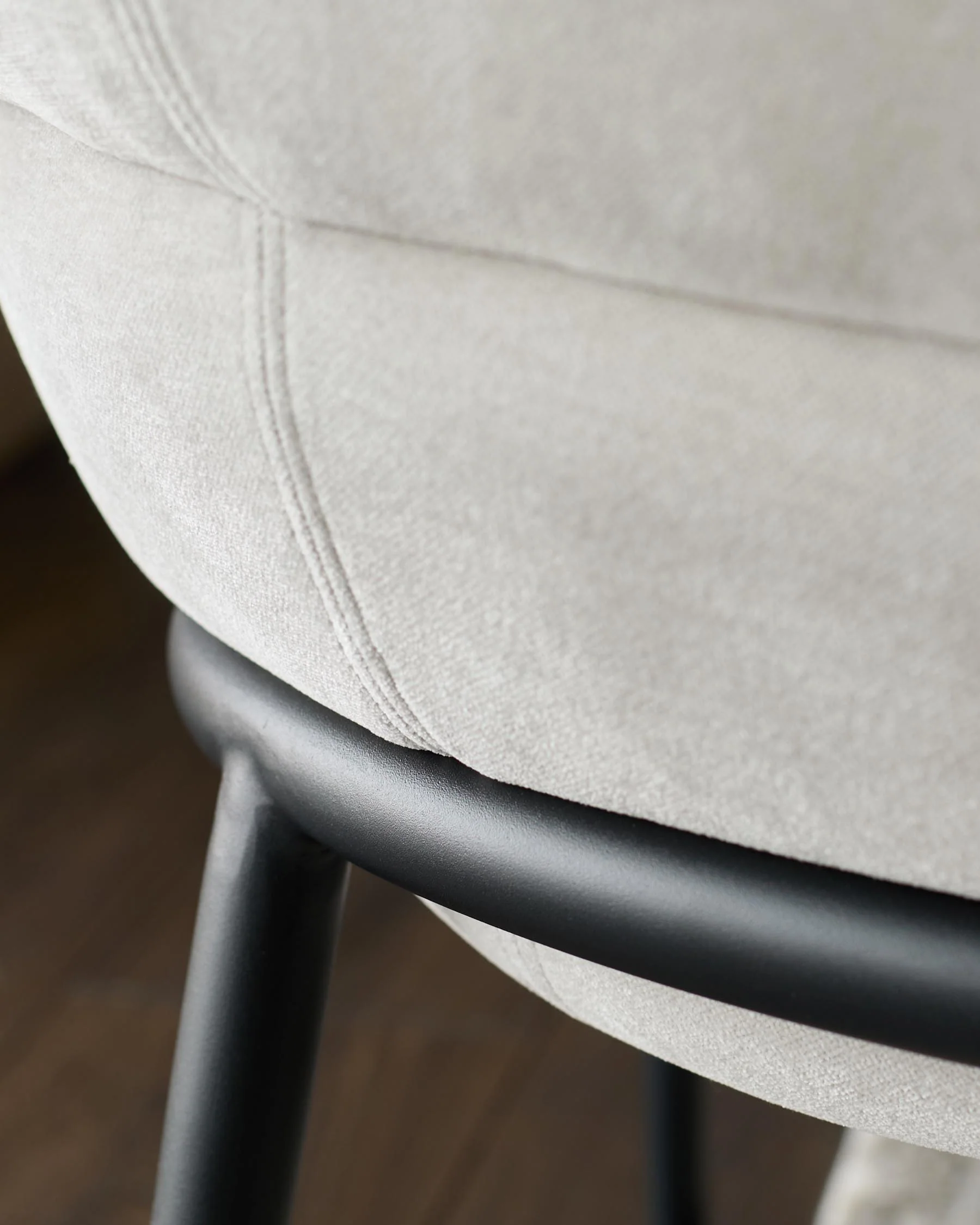 Phoebe grey fabric cocktail chair - Image 6