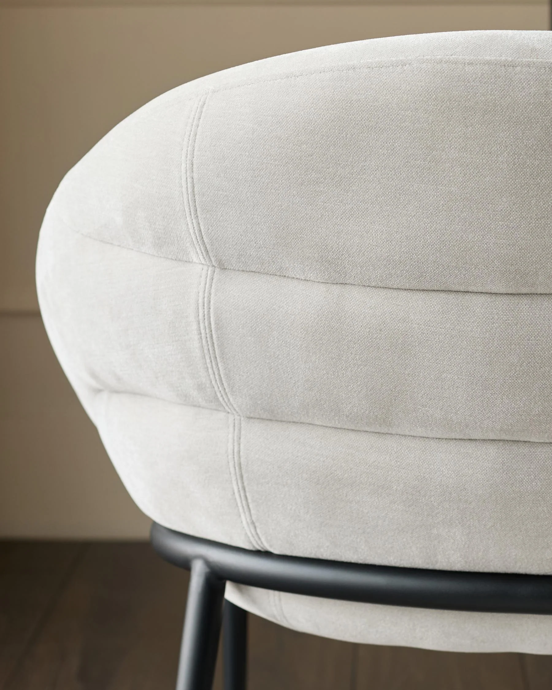 Phoebe grey fabric cocktail chair - Image 8