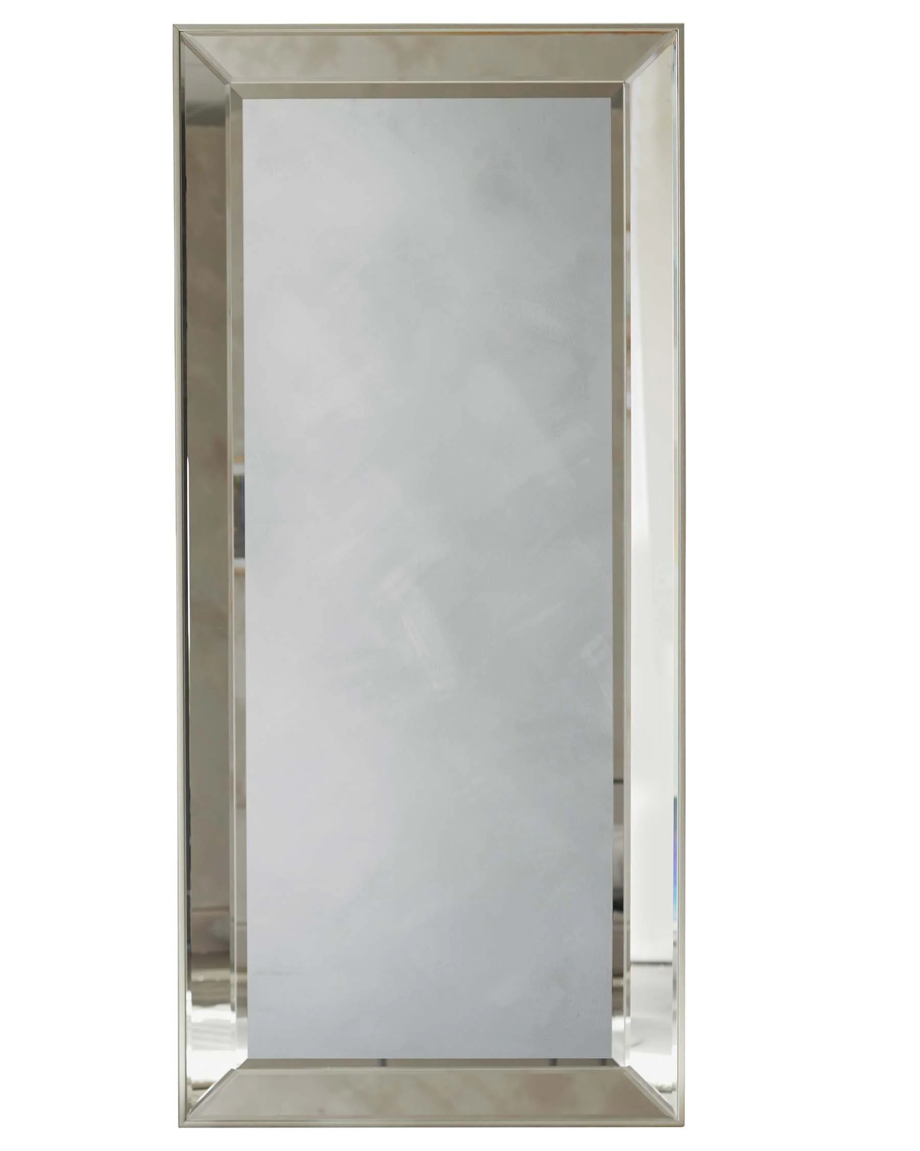 Regency Large Full Length Leaner Mirror Antique Silver - Image 4