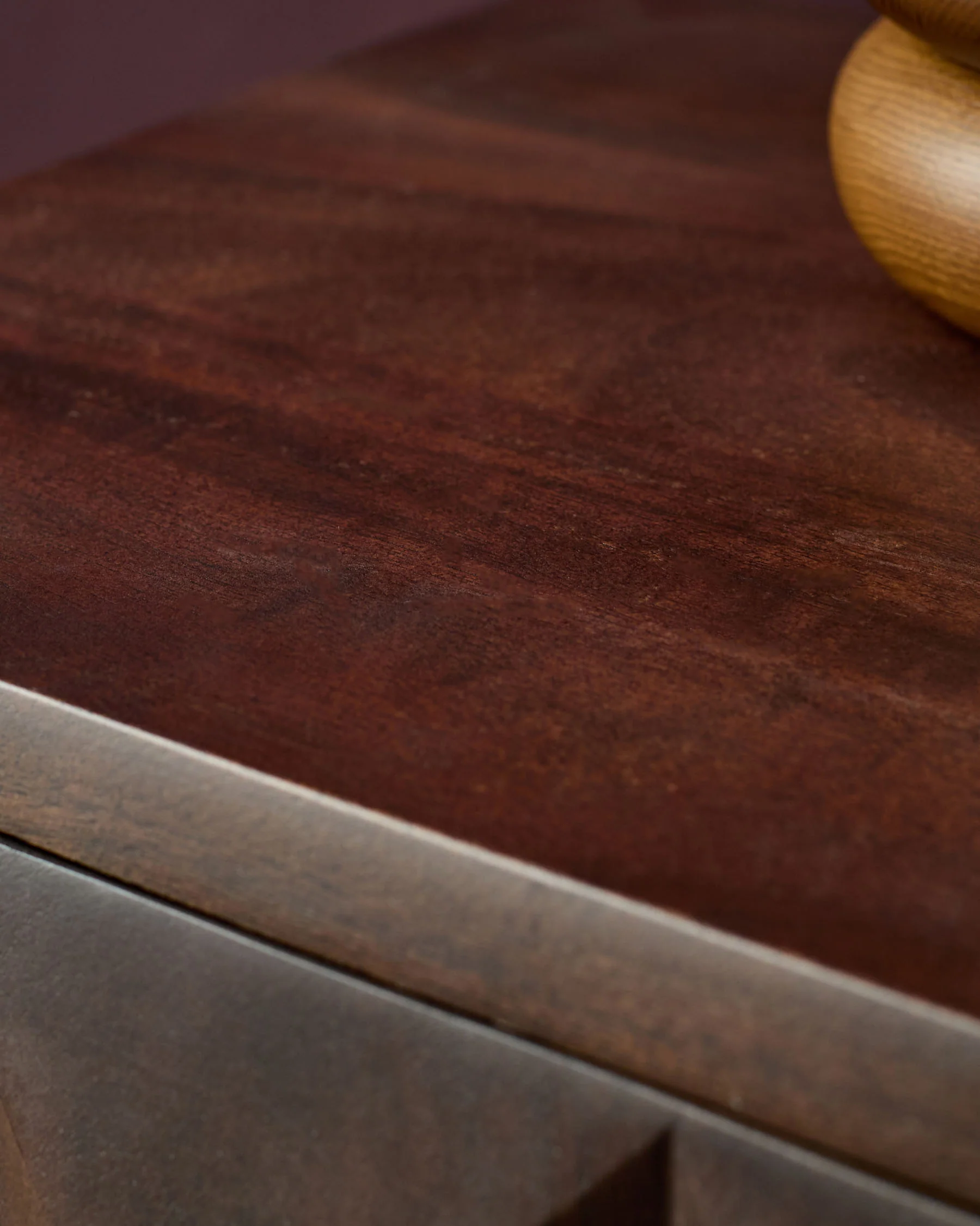Ria dark wood bedside table - Image 5