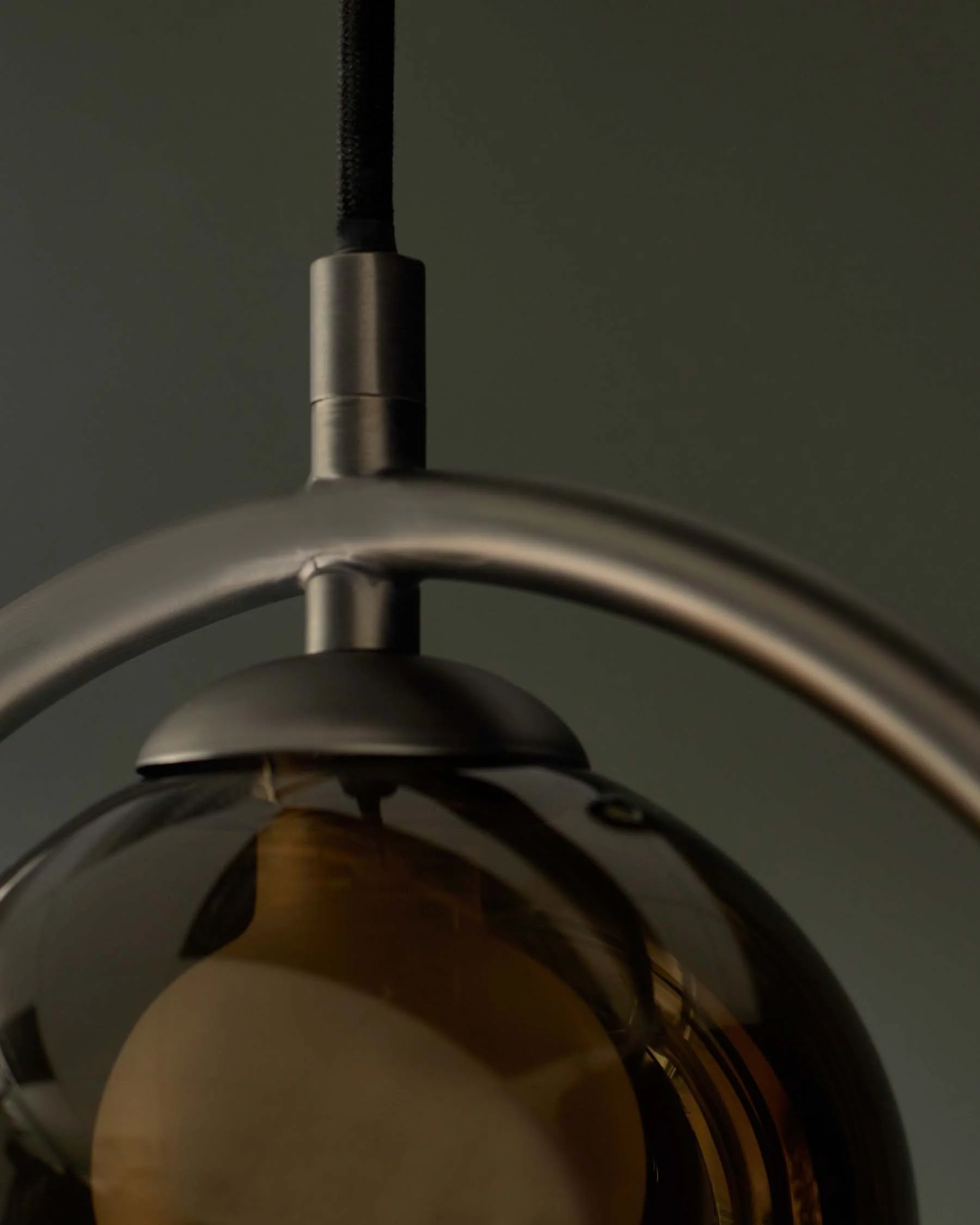 Riley mocha glass 2 light adjustable pendant - Image 6