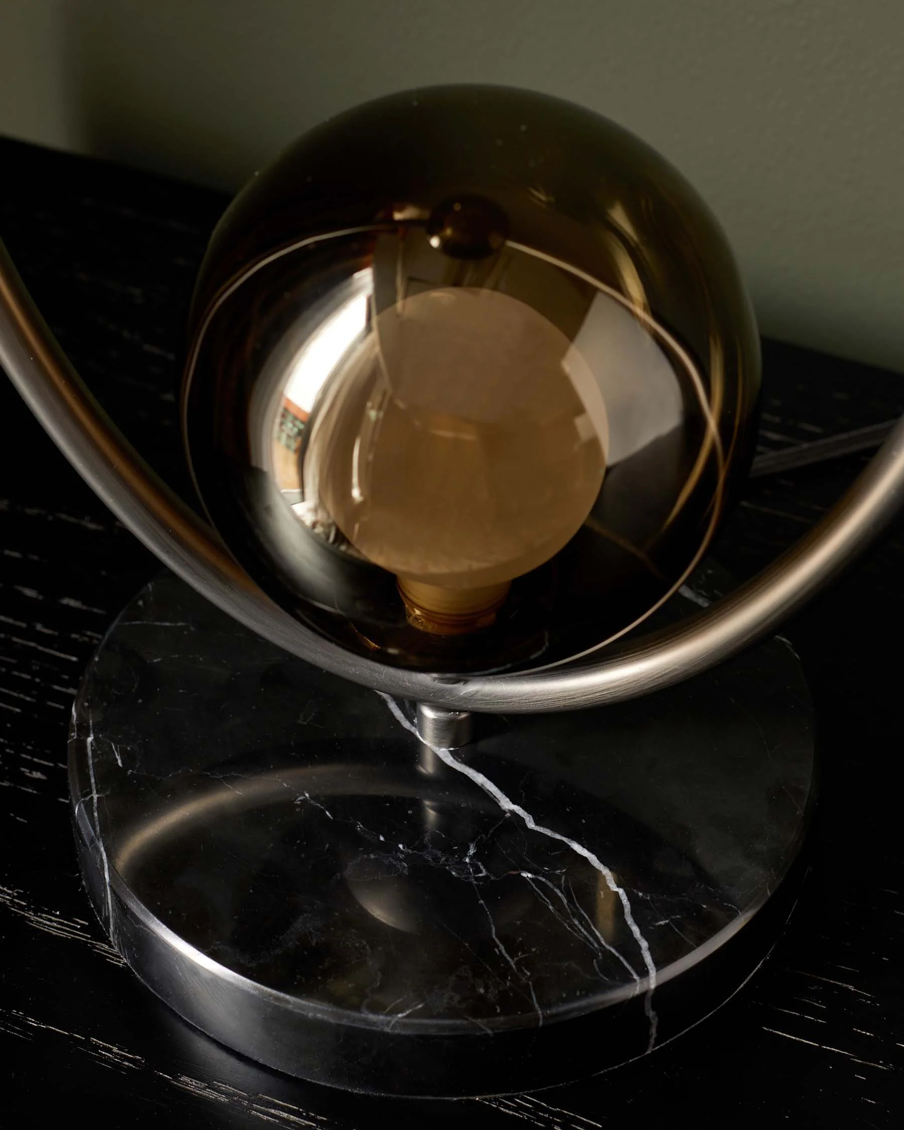 Riley mocha glass 2 light table lamp - Image 4