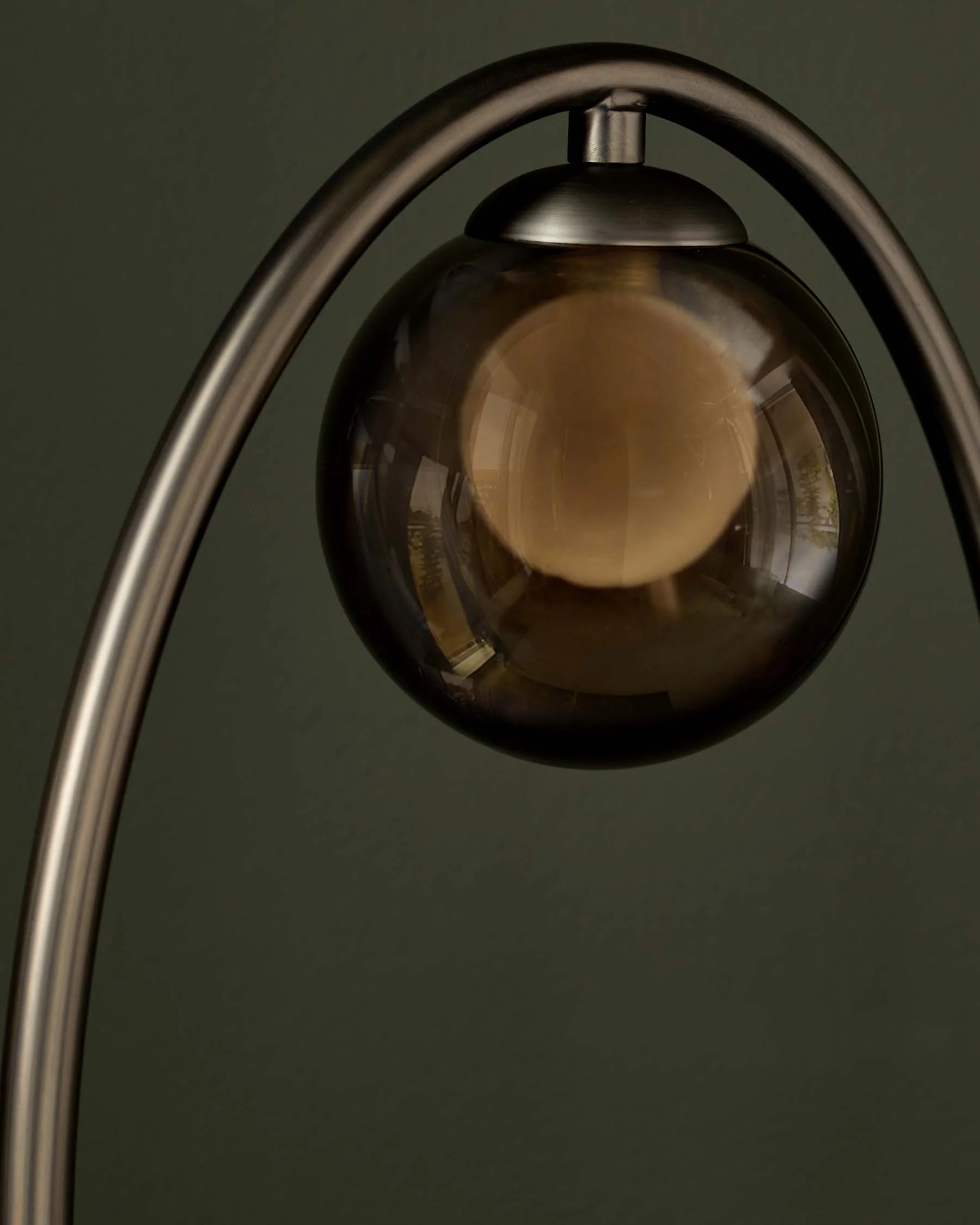 Riley mocha glass 2 light table lamp - Image 7