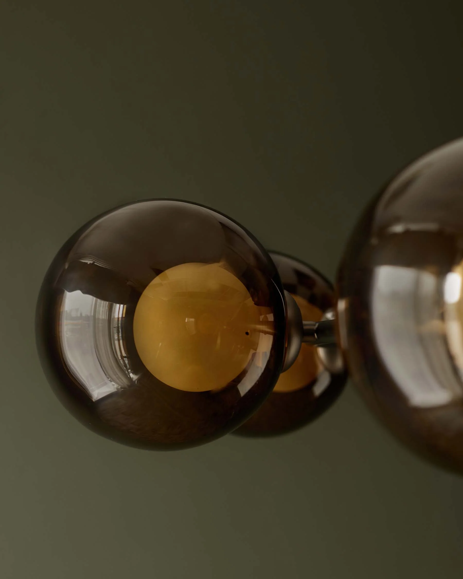 Riley mocha glass 8 light adjustable pendant - Image 11