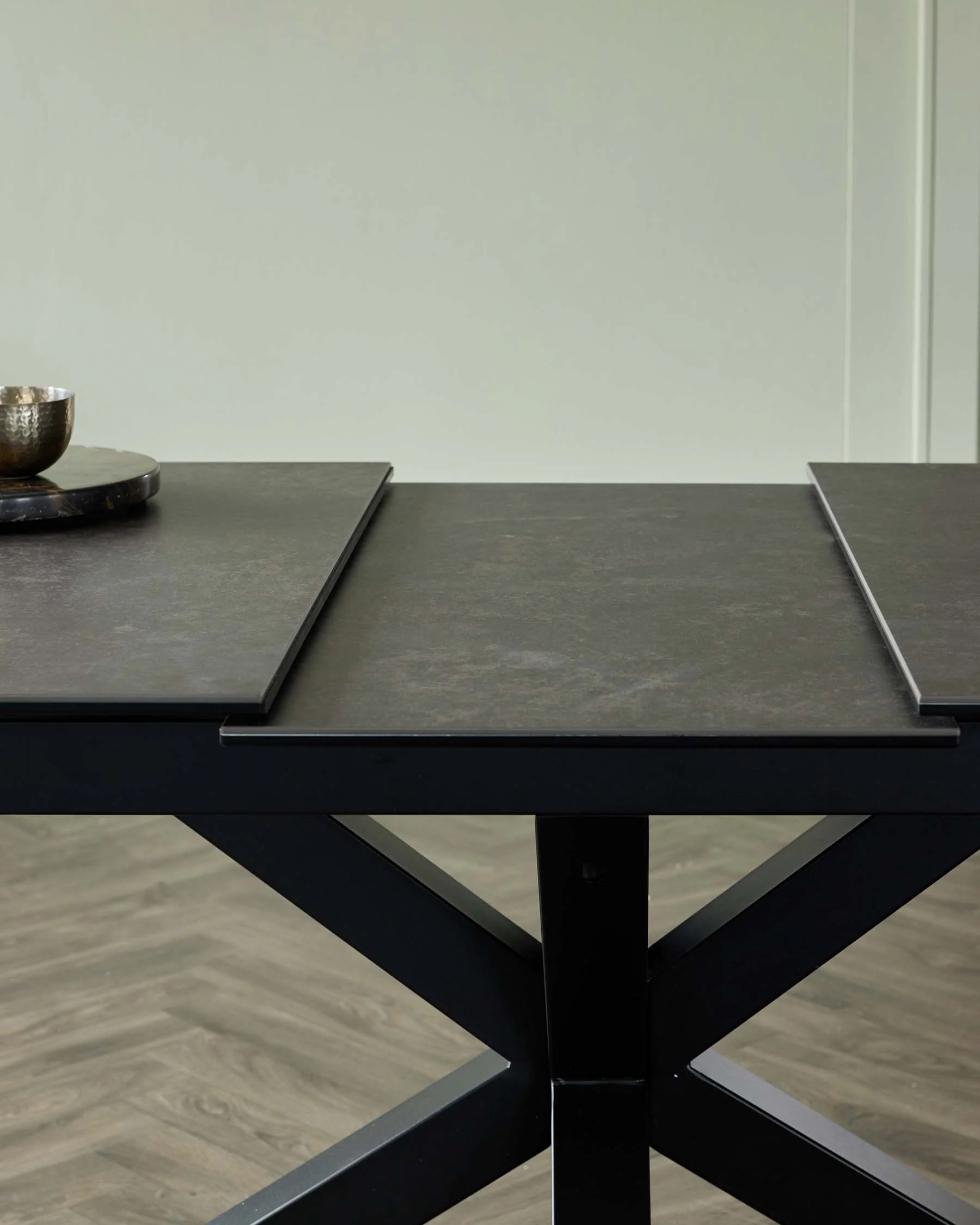 Riley Dark Grey Ceramic Extending 8 to 10 Seater Dining Table - Image 5
