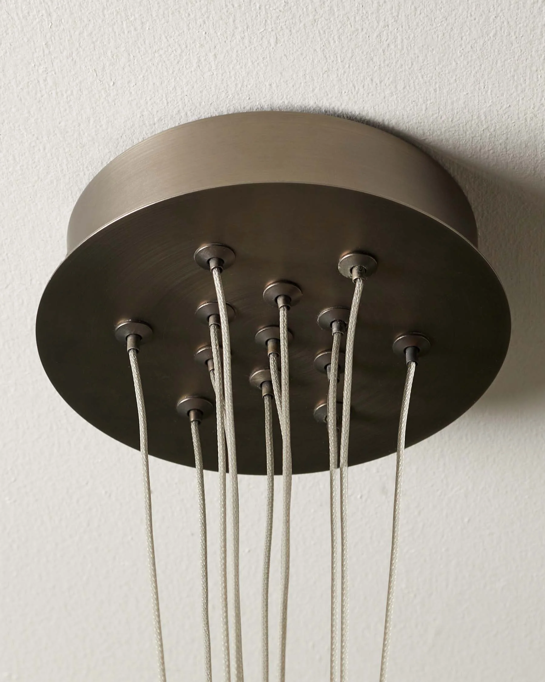 Riley mocha glass LED light cluster bubble pendant - Image 3
