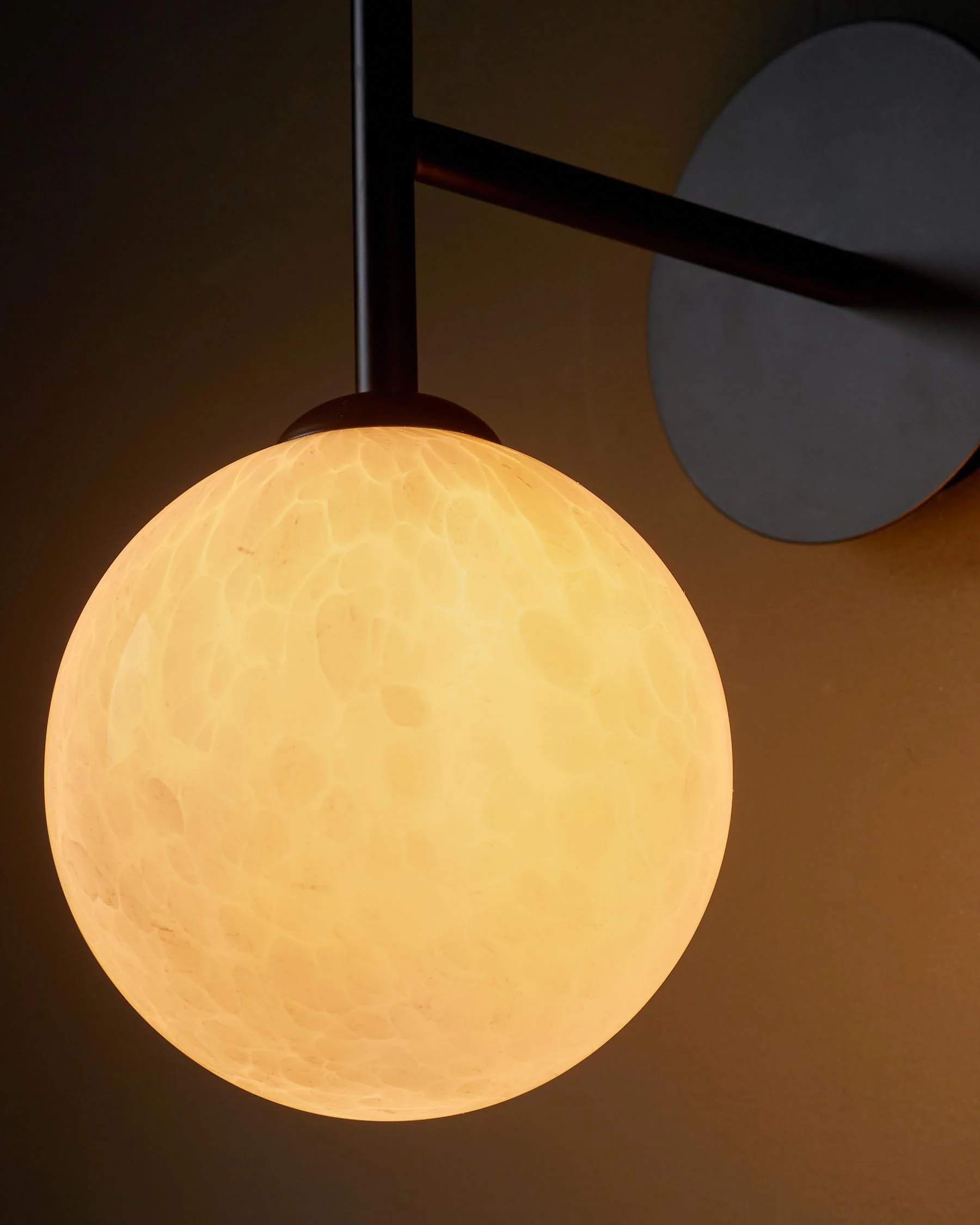 Riley marble look glass wall light - Image 8