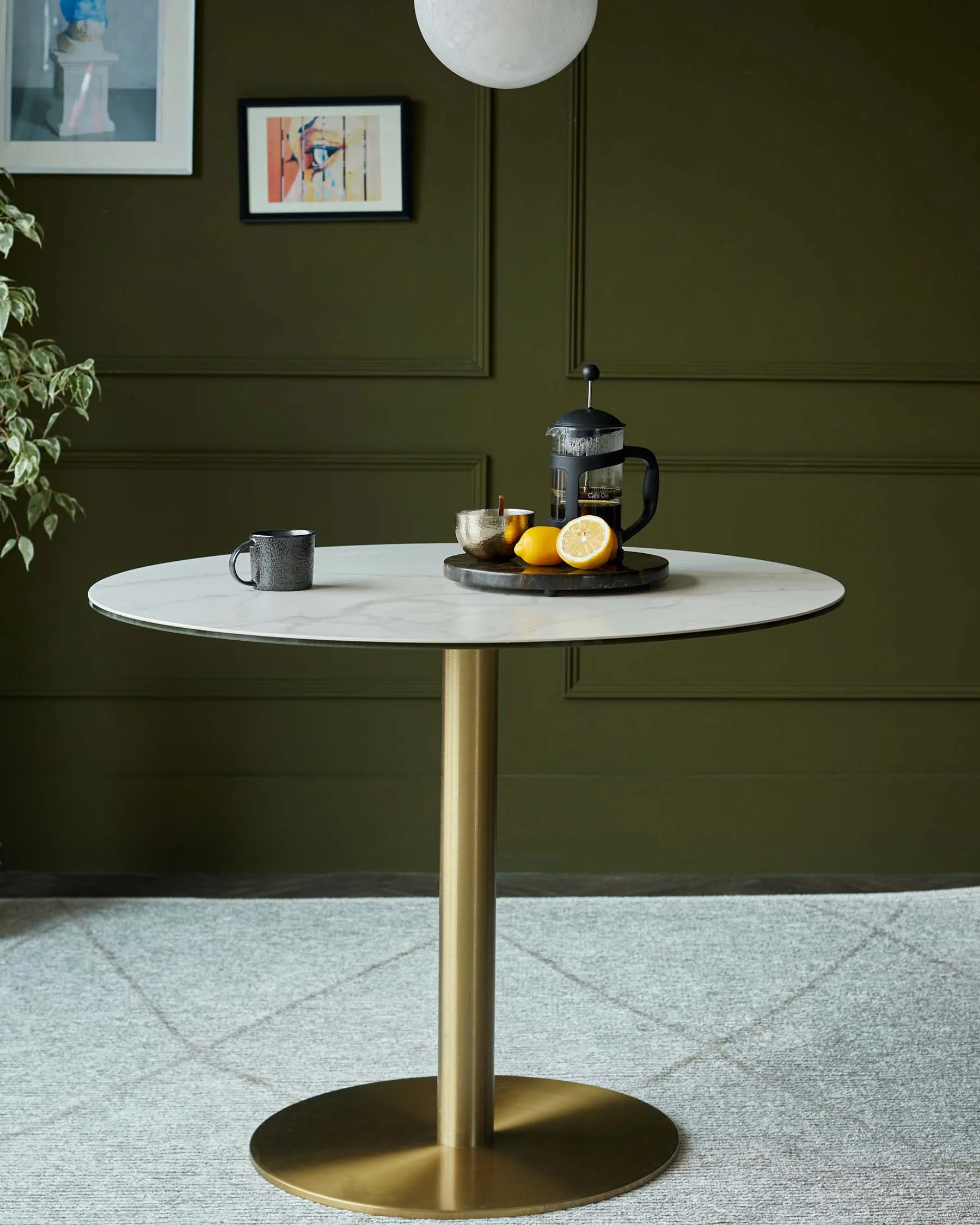Romeo 4 seater table and 4 Saylor dining chairs set - Image 3