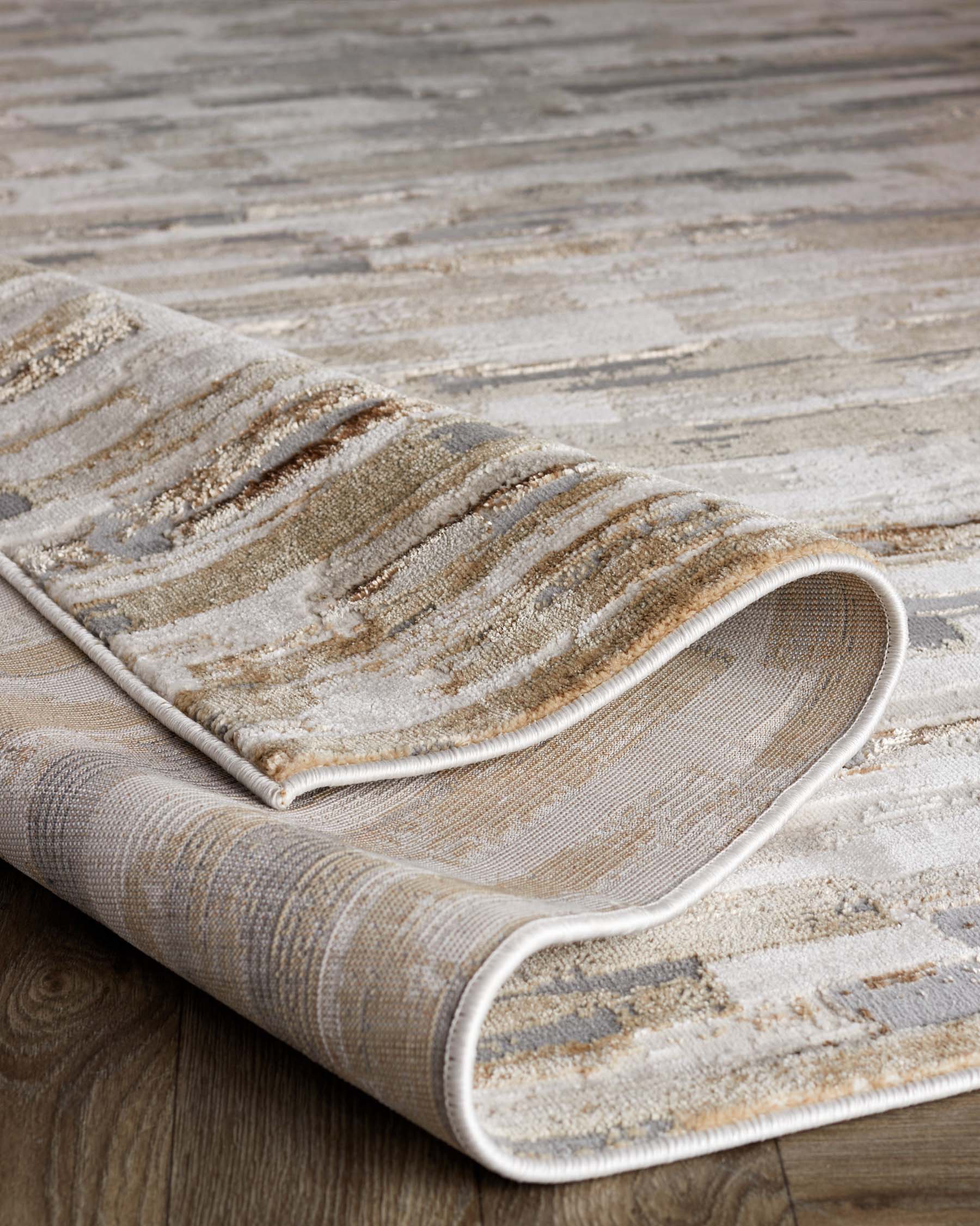 Rowan mixed metallics textured medium rug - Image 5