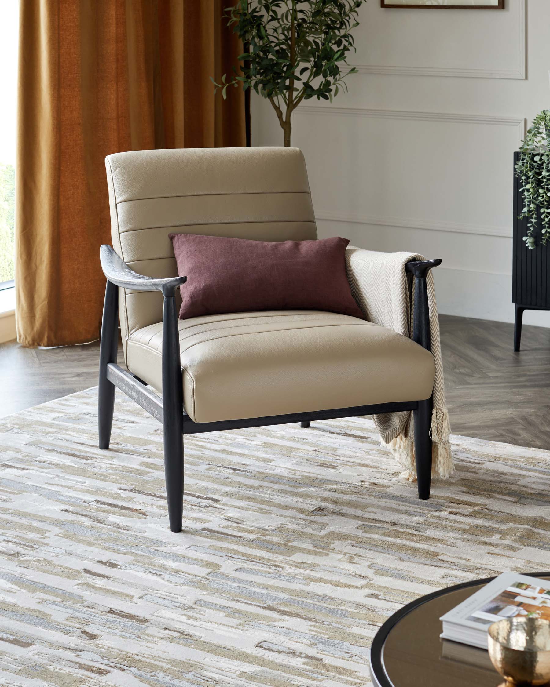 Rowan mixed metallics textured small rug - Image 4