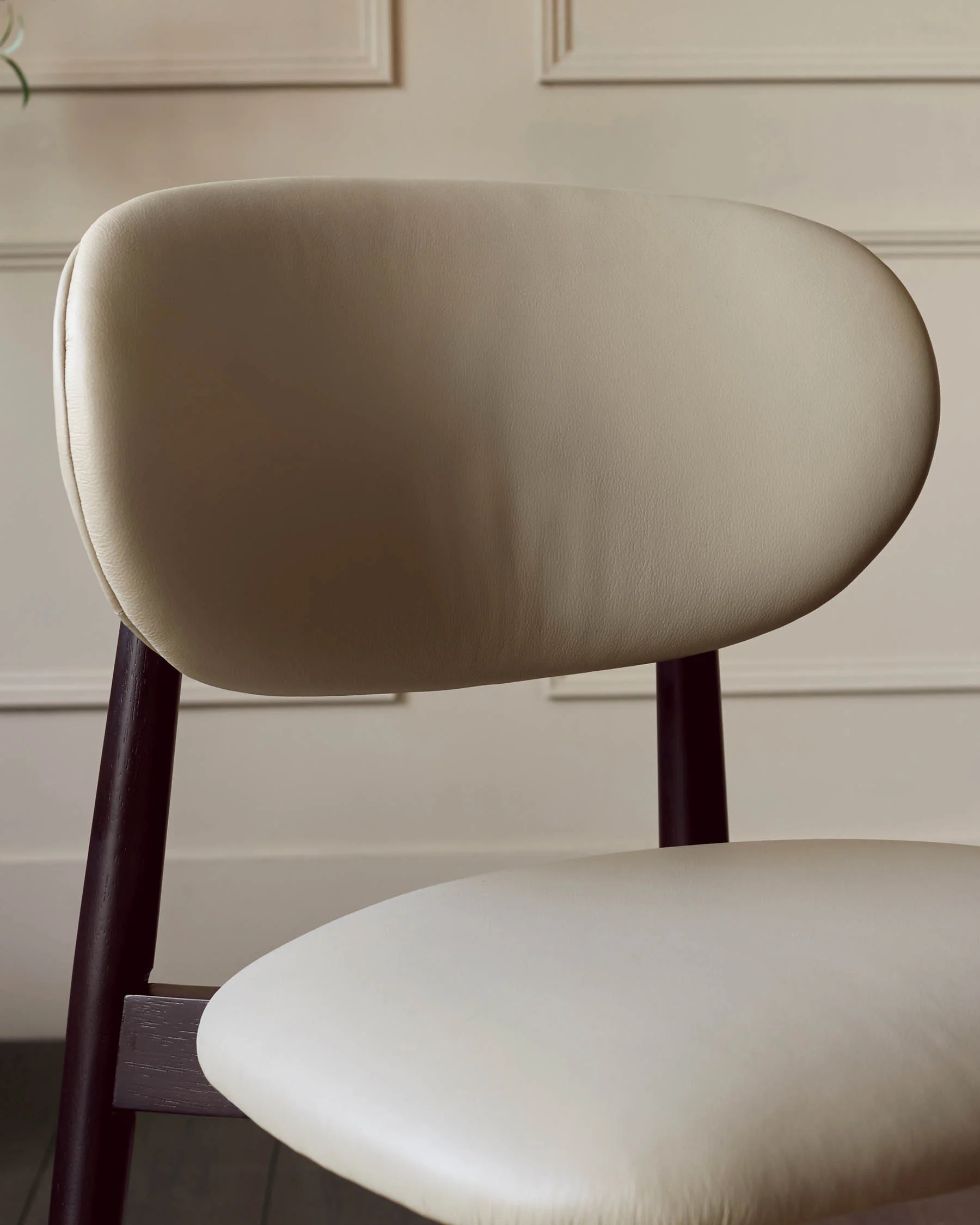 Ryann natural leather dining chair - Image 6