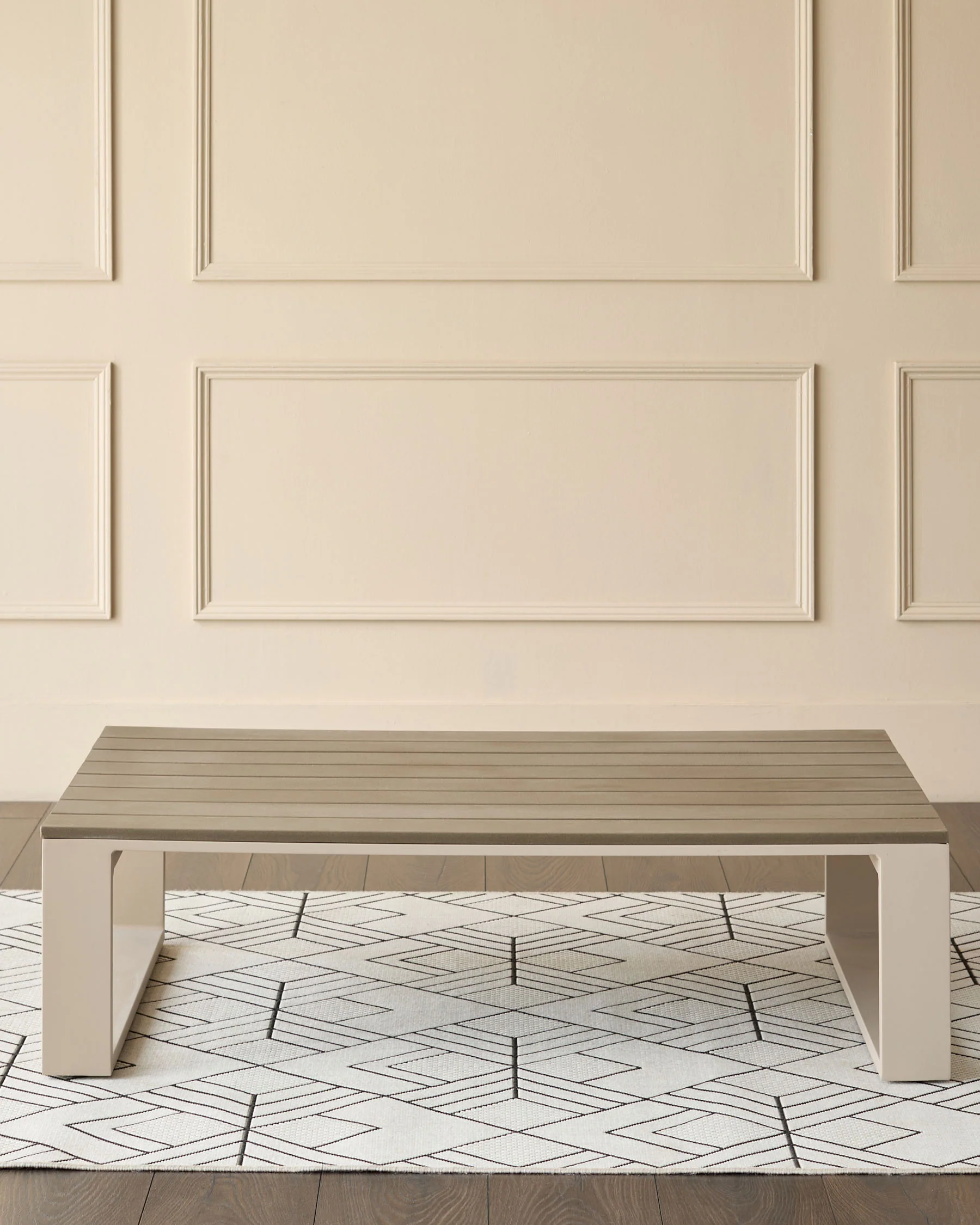 Savannah natural garden coffee table with natural cushion - Image 4