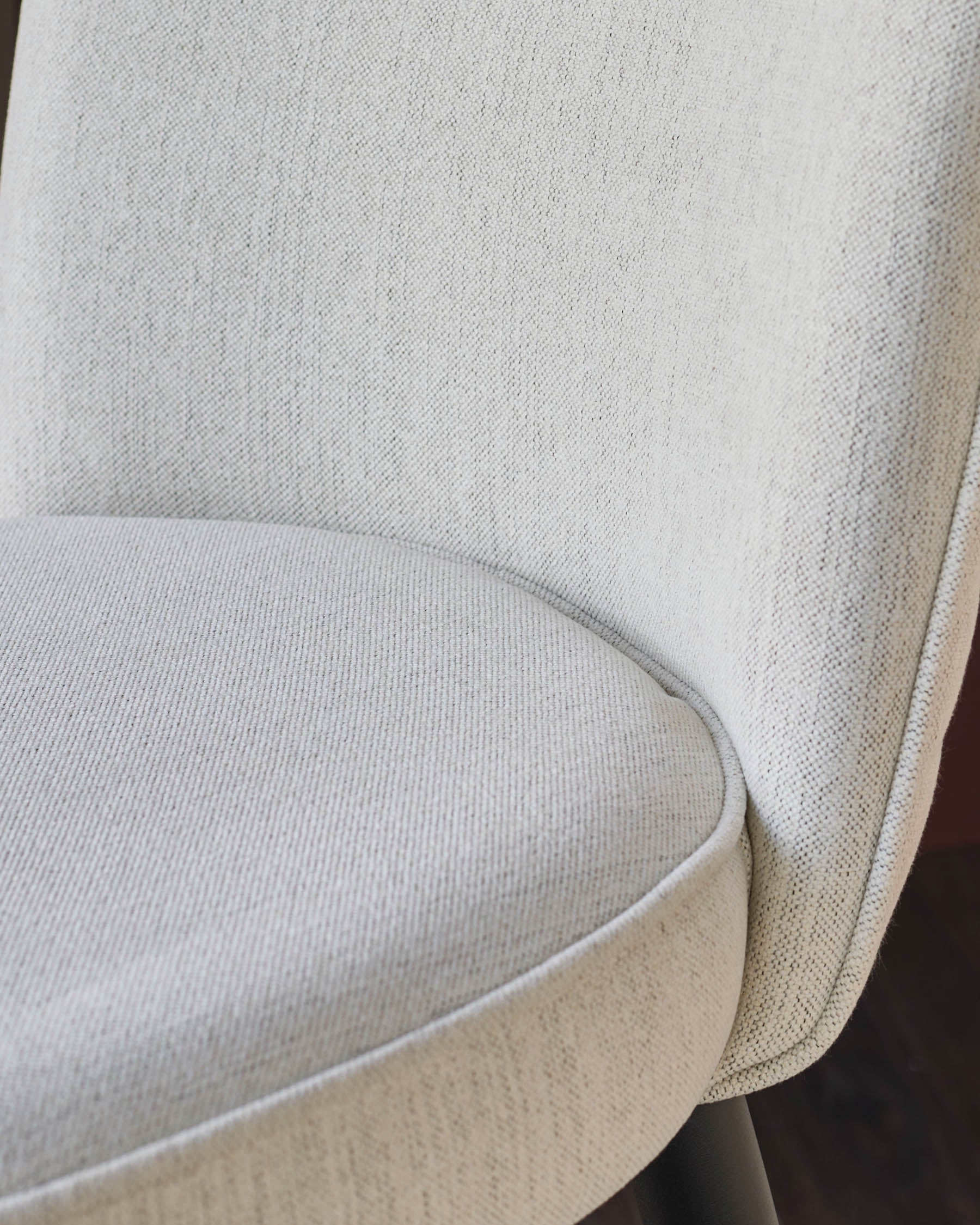 Serena ivory dual tone fabric bar stool - Image 5