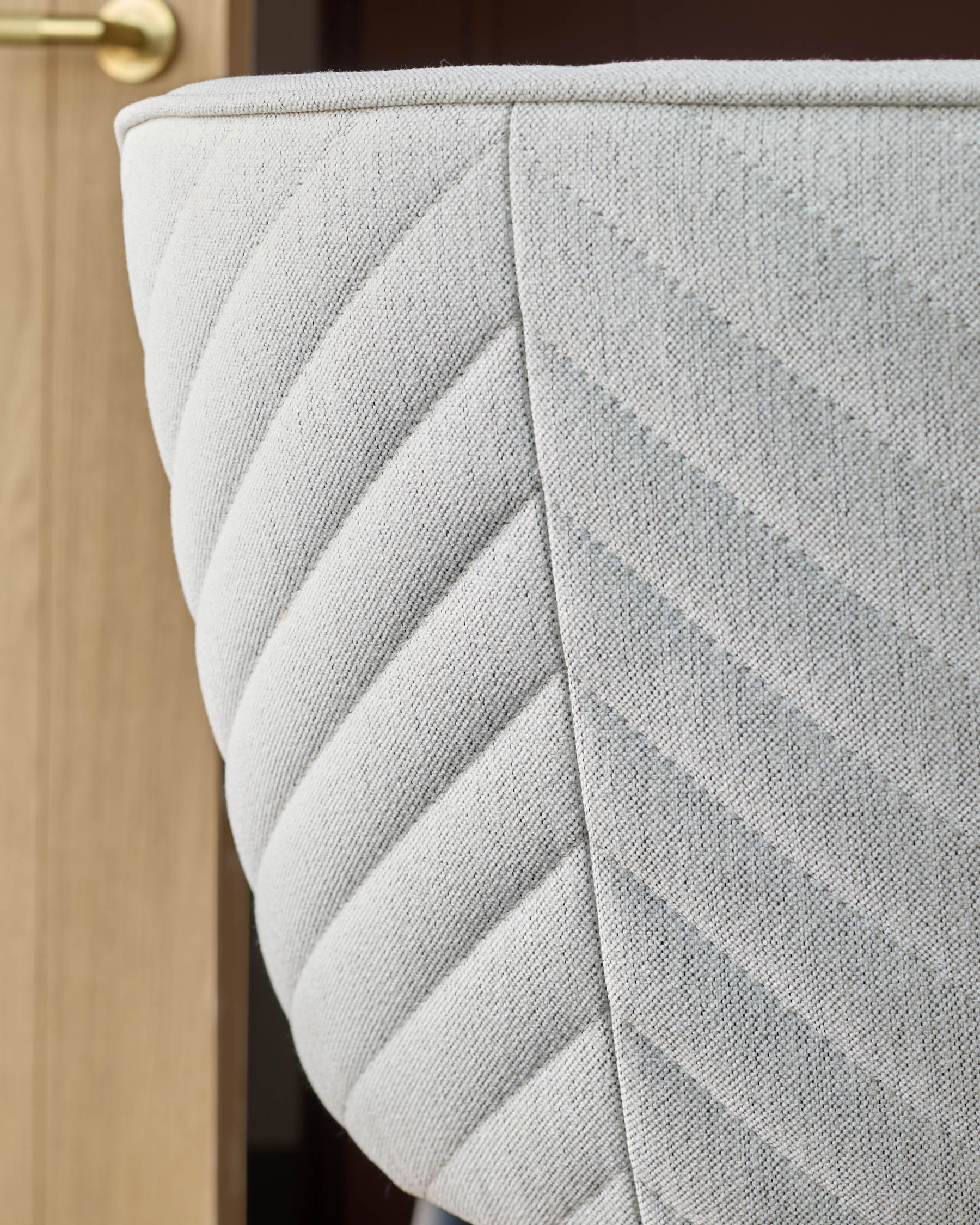 Serena ivory dual tone fabric bar stool - Image 8