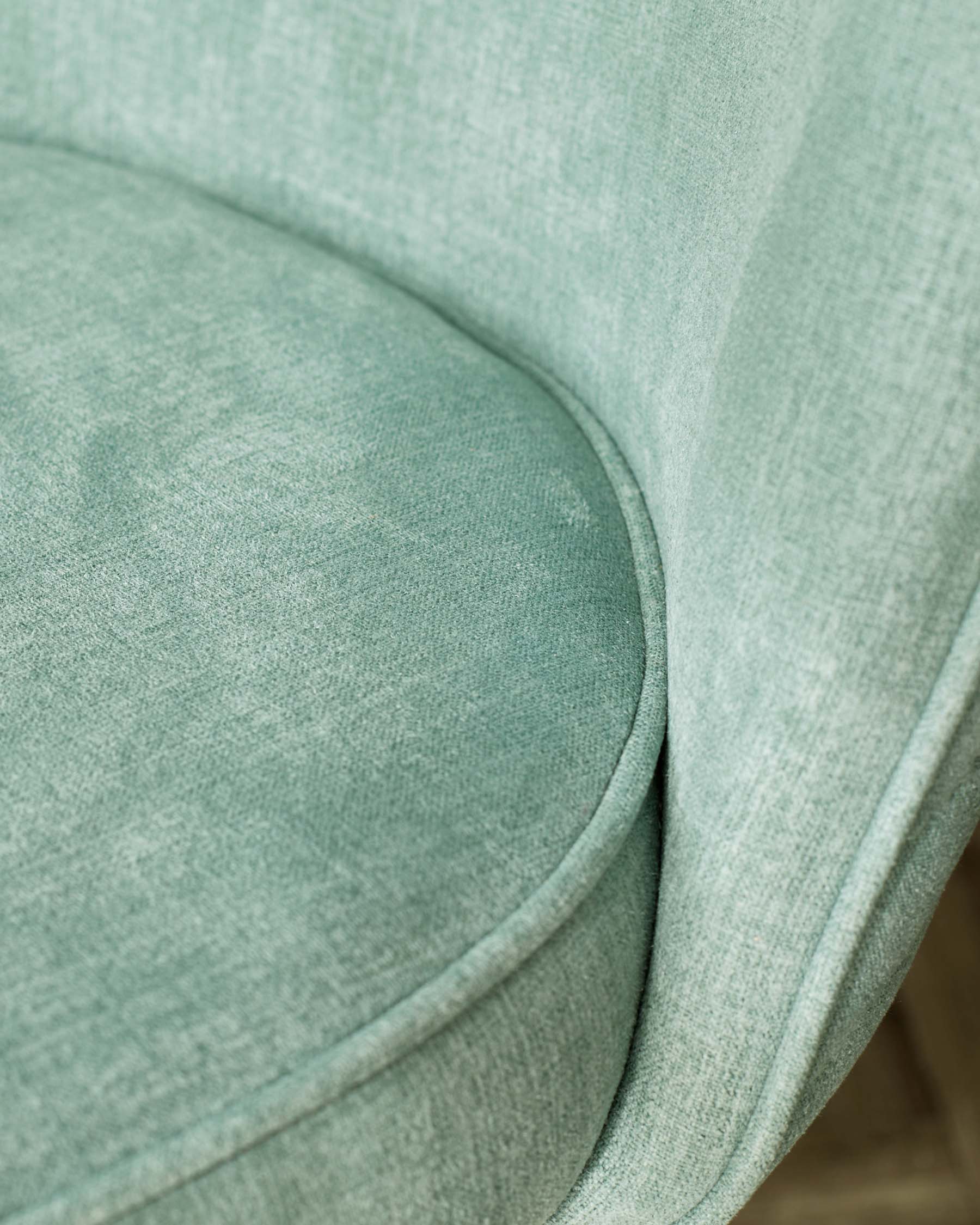 Serena sage green chenille dining chair - Image 6