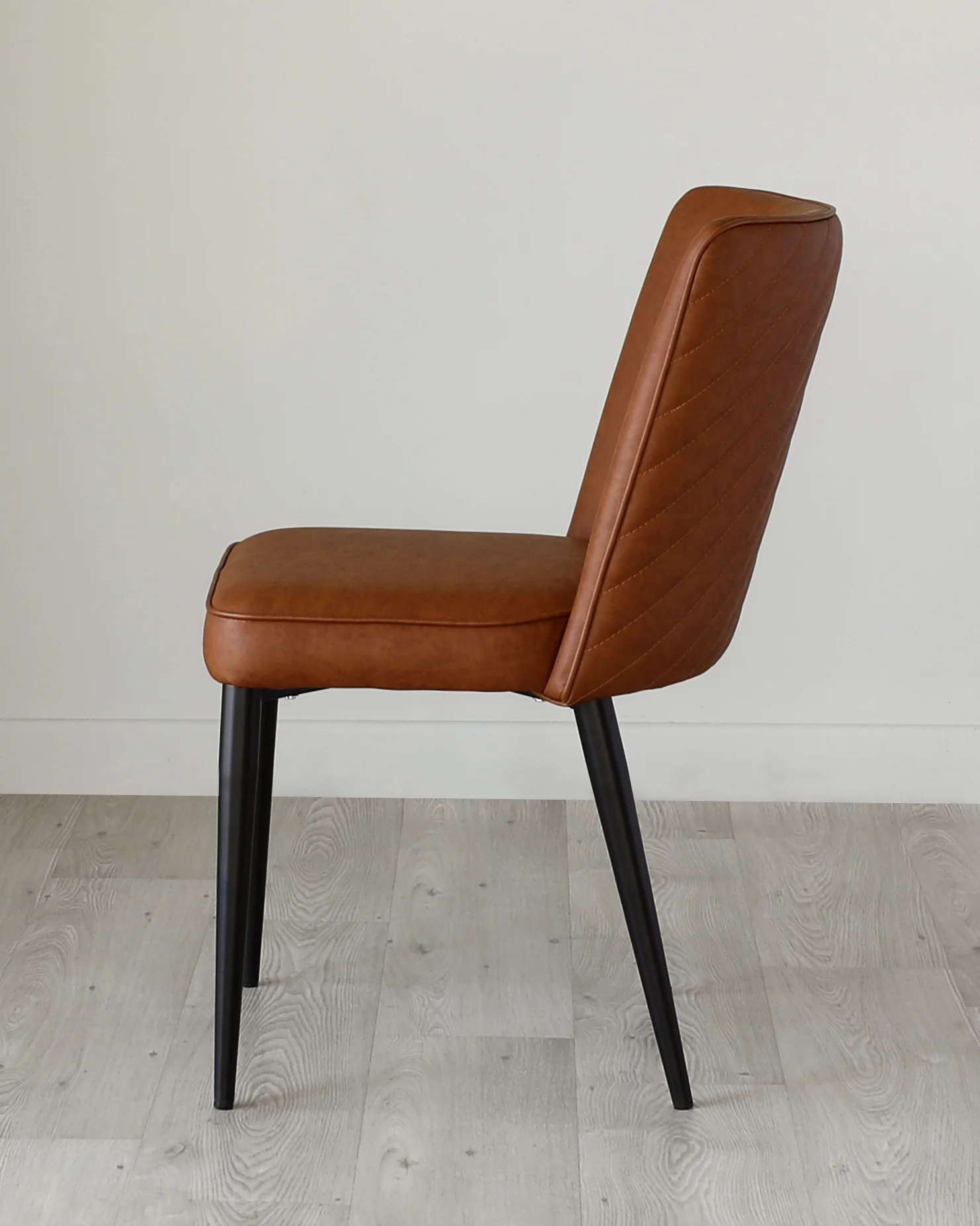 Serena Tan Faux Leather Dining Chair - Image 5
