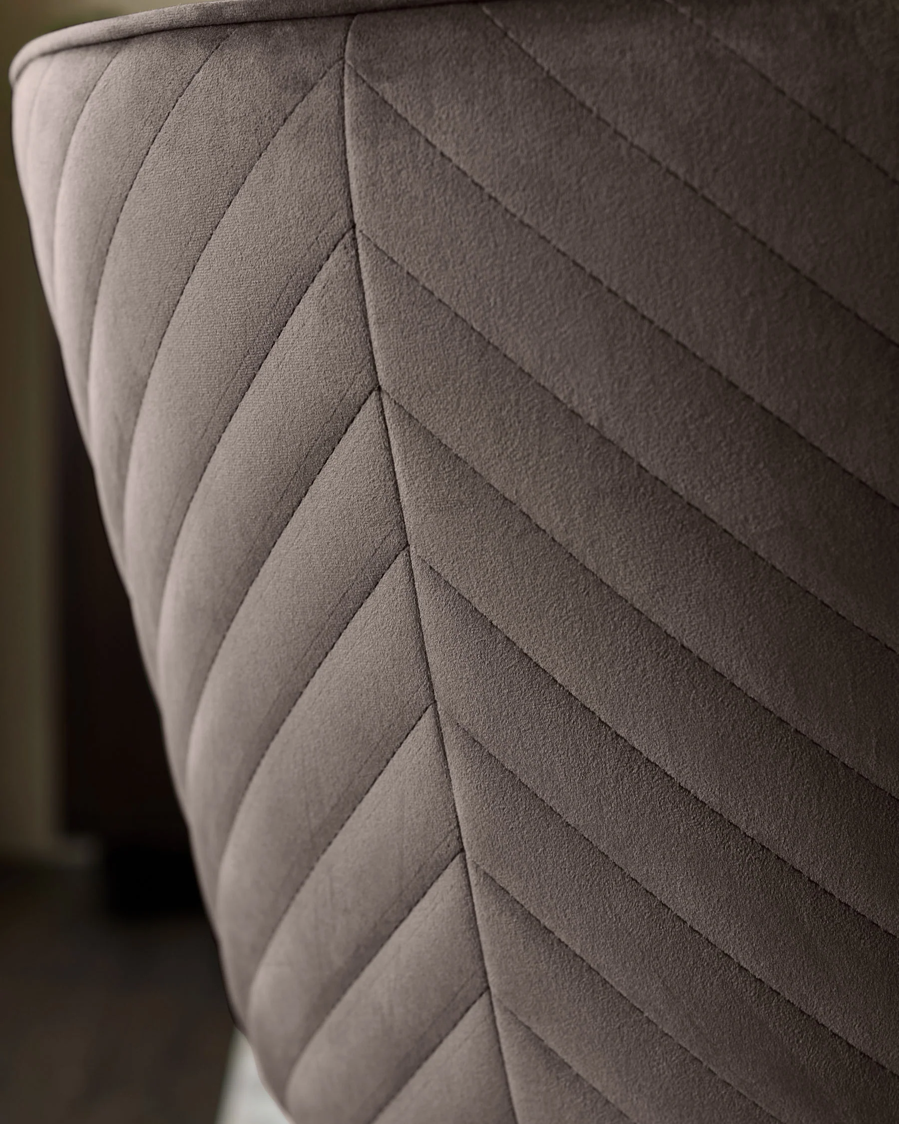 Serena mocha velvet dining chair - Image 8