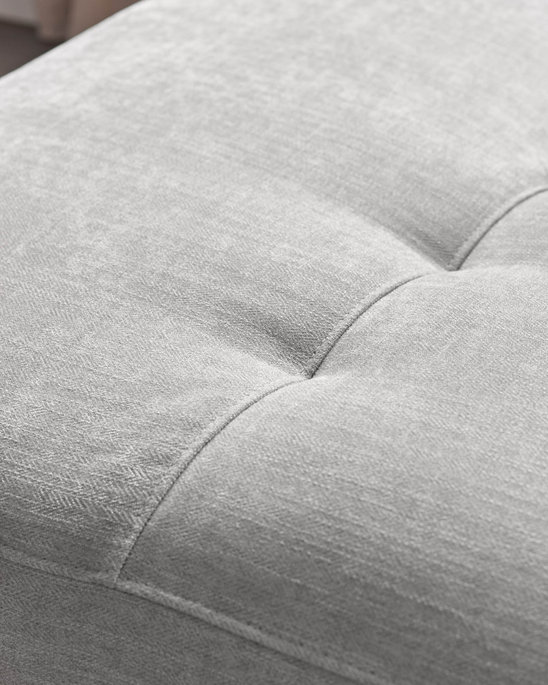 Serene light grey fabric small left hand corner chaise recliner sofa - Image 11