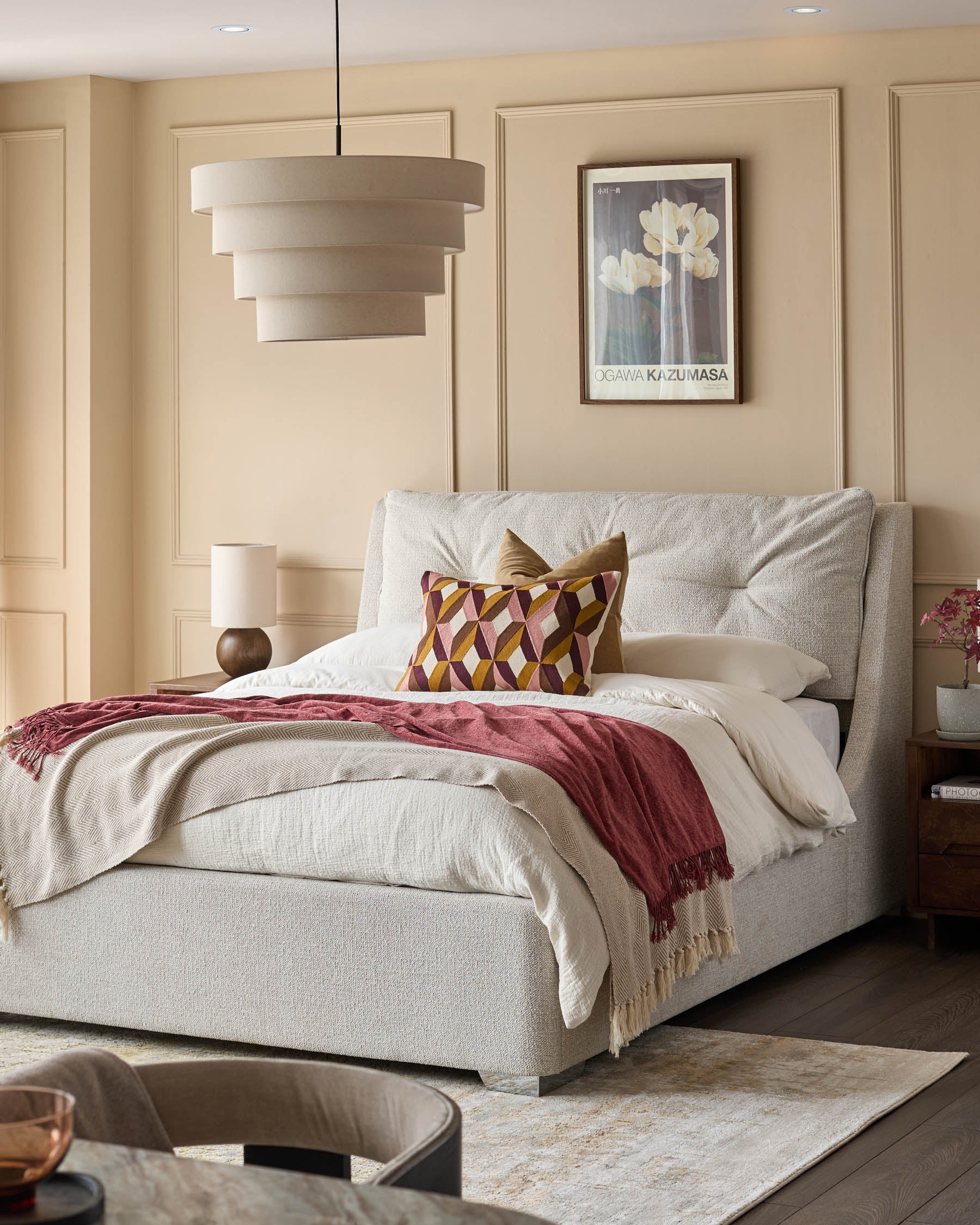 Siesta natural fabric super king ottoman storage bed - Image 3