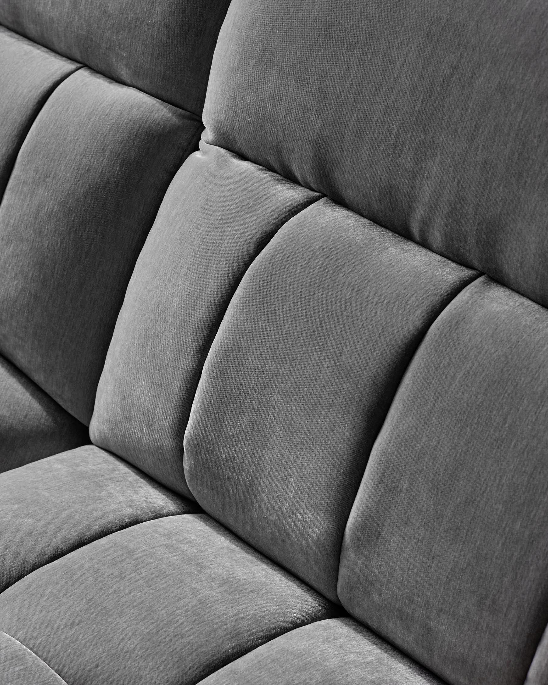 Skye dark grey fabric single sofa module - Image 3