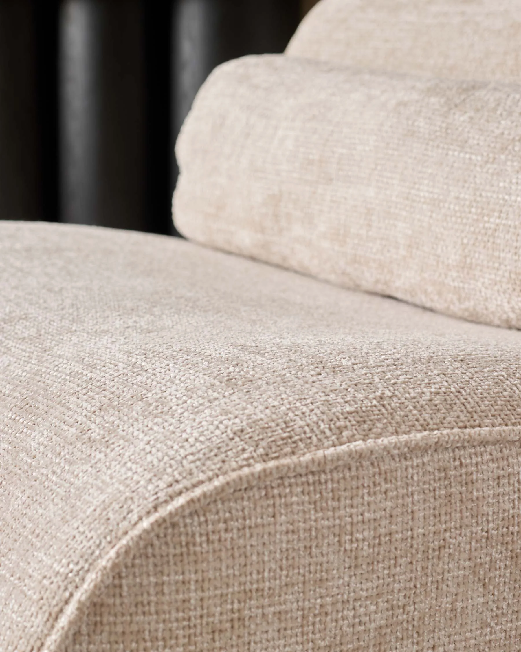 Sofia natural fabric 2 seater sofa - Image 8