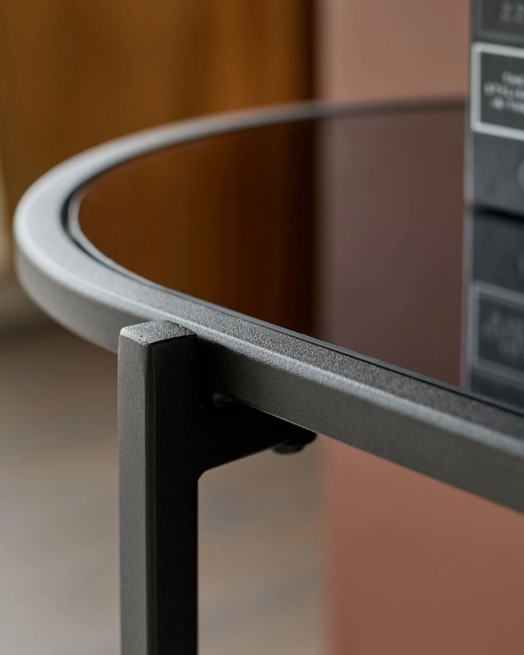 Thea Black Smoked Mirror Console Table - Image 3