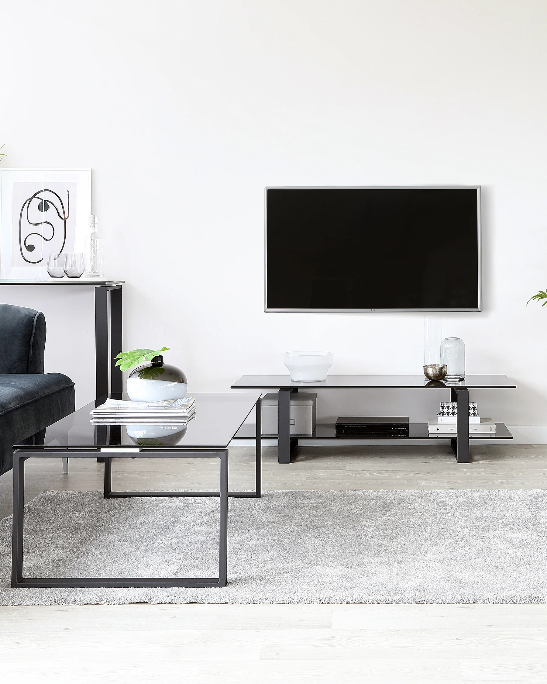 Tiva Smoked Glass TV Unit - Image 4
