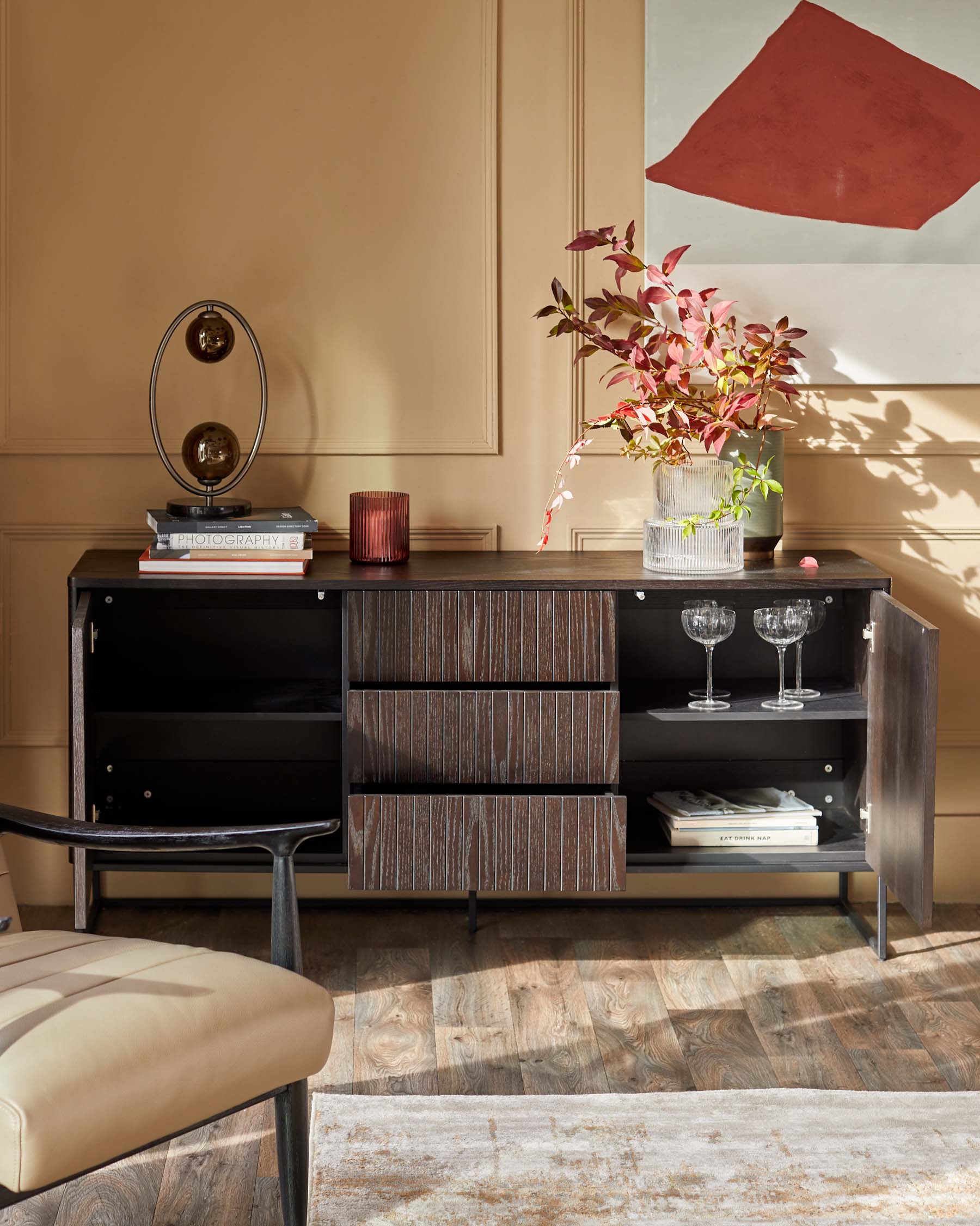 Toronto Dark Ash Sideboard - Image 2