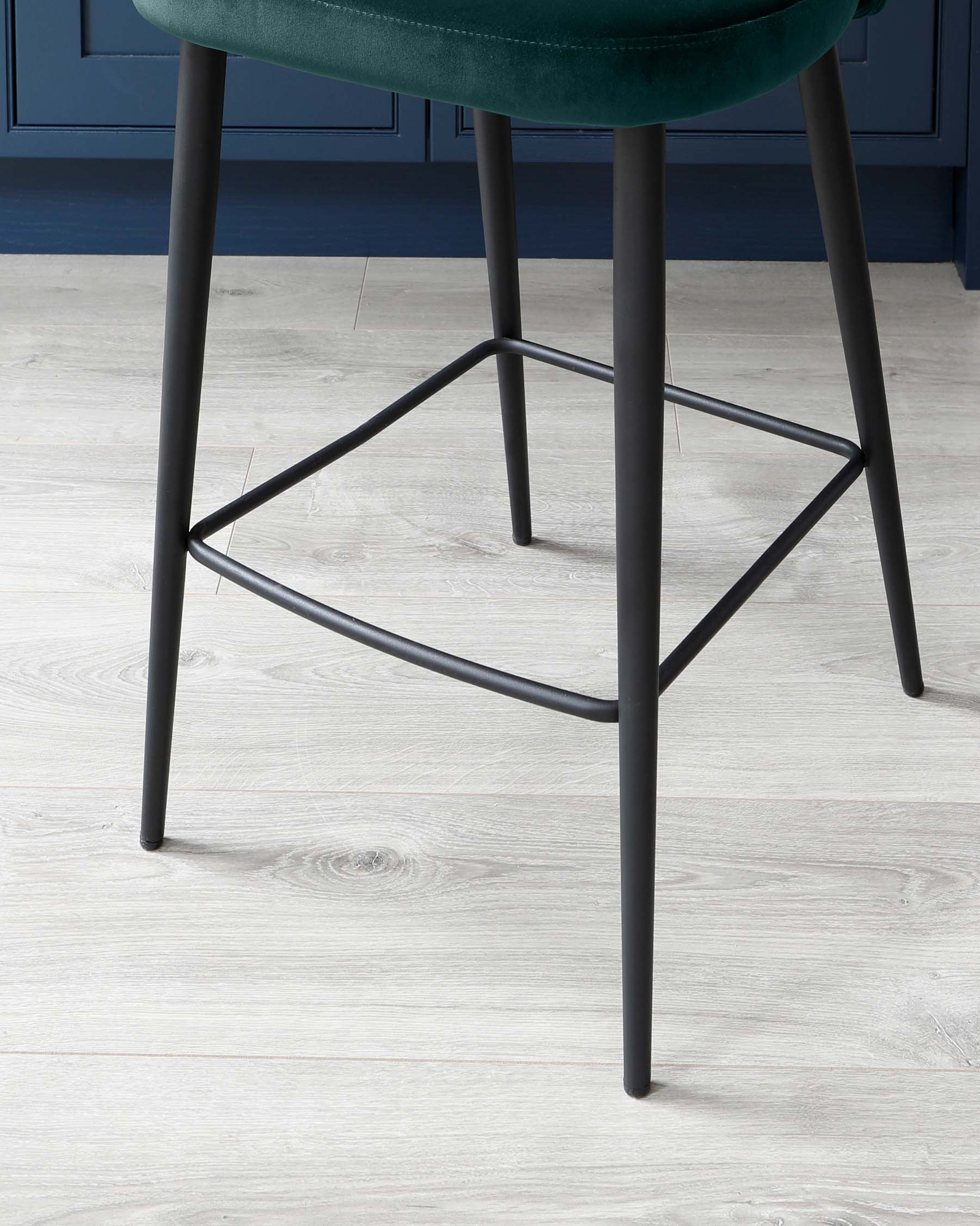 Trinny Dark Green Velvet Bar Stool - Image 7