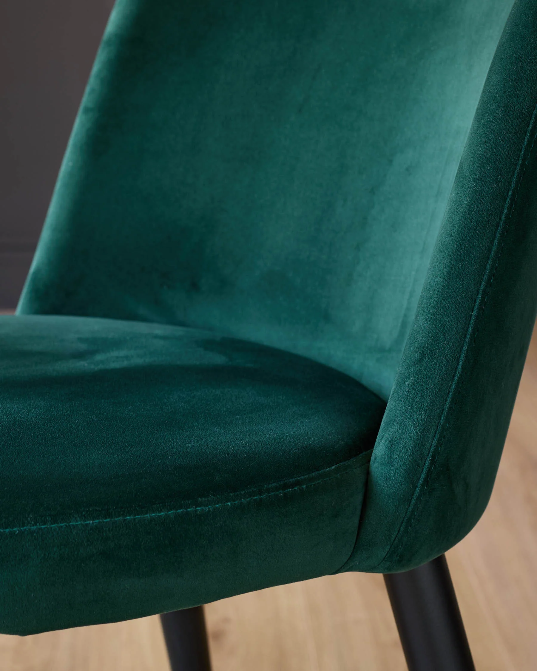 Trinny Dark Green Velvet Dining Chair - Image 5