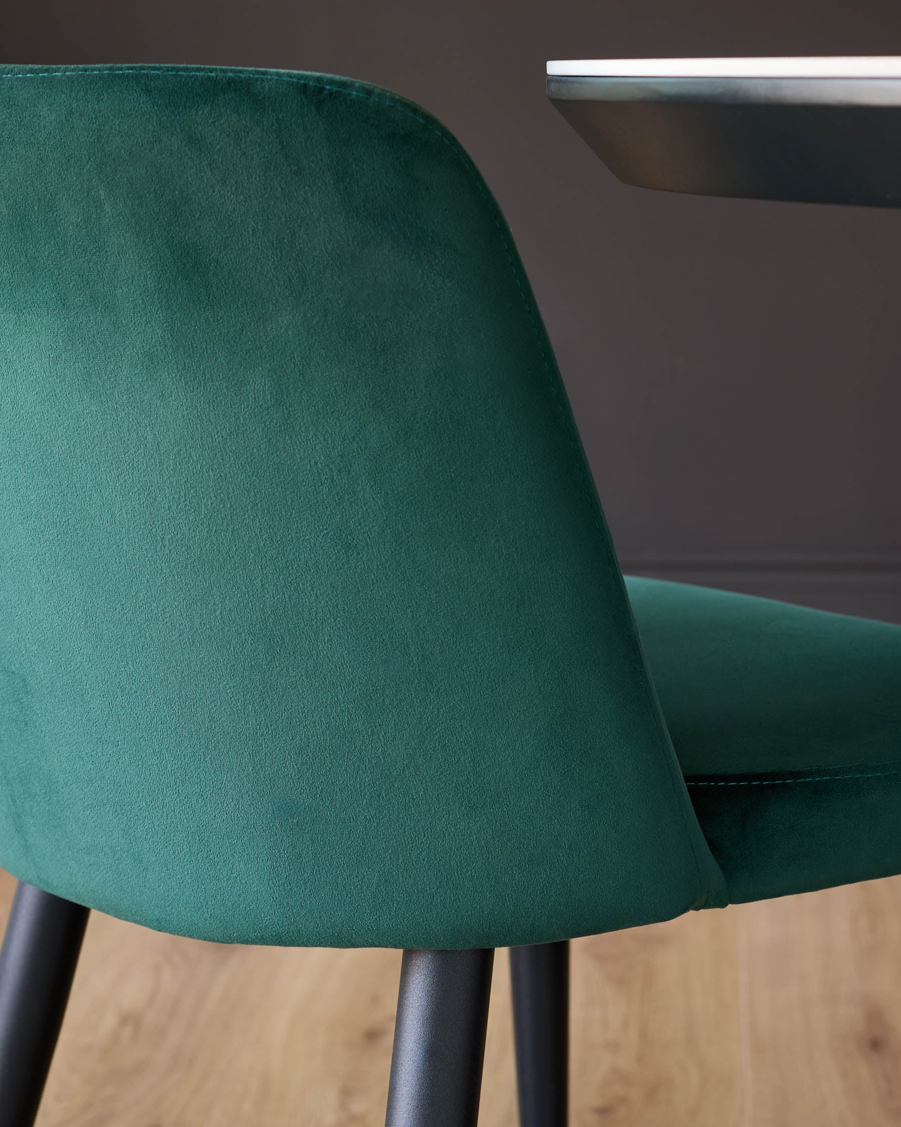 Trinny Dark Green Velvet Dining Chair - Image 8