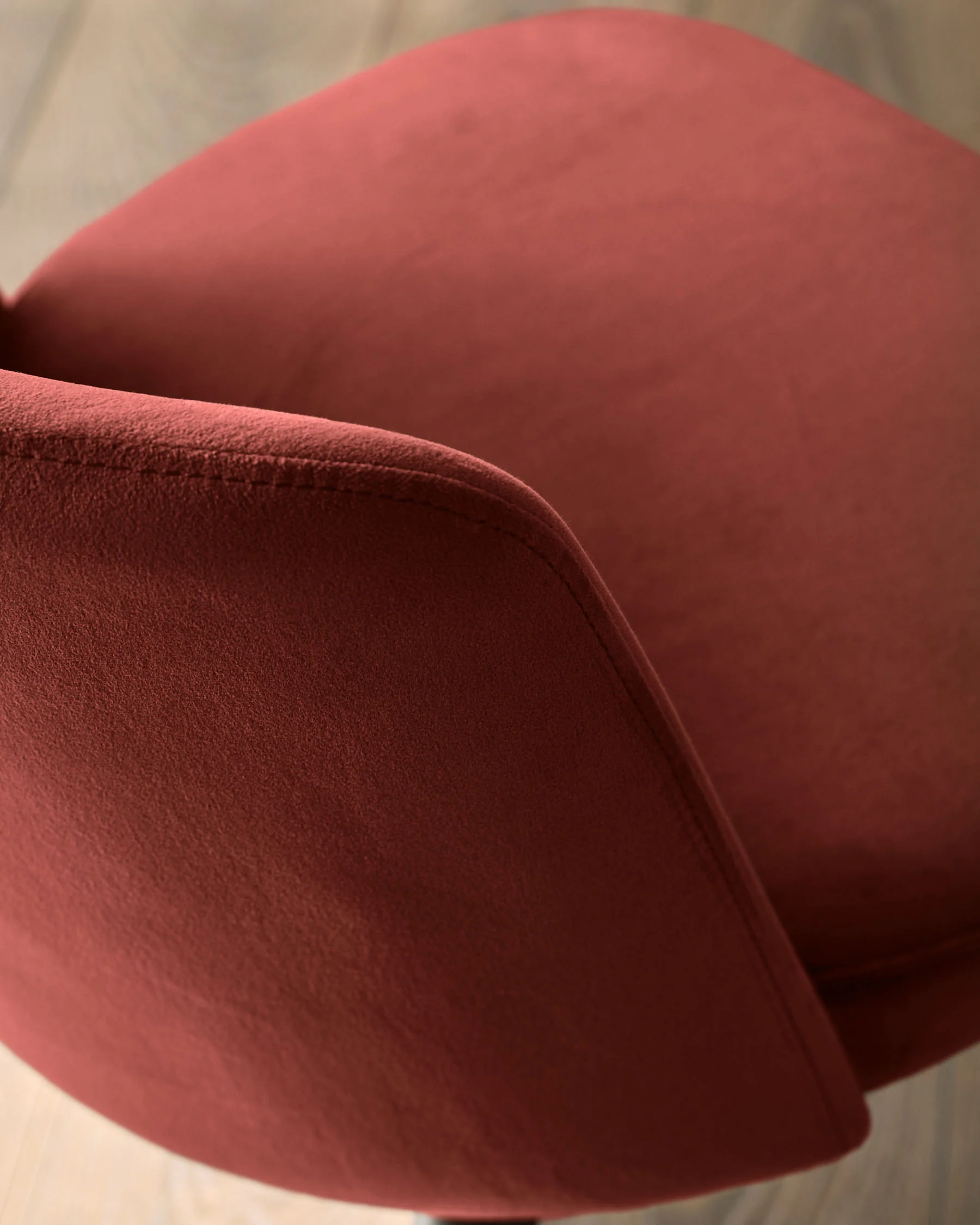 Trinny toffee red velvet dining chair - Image 6