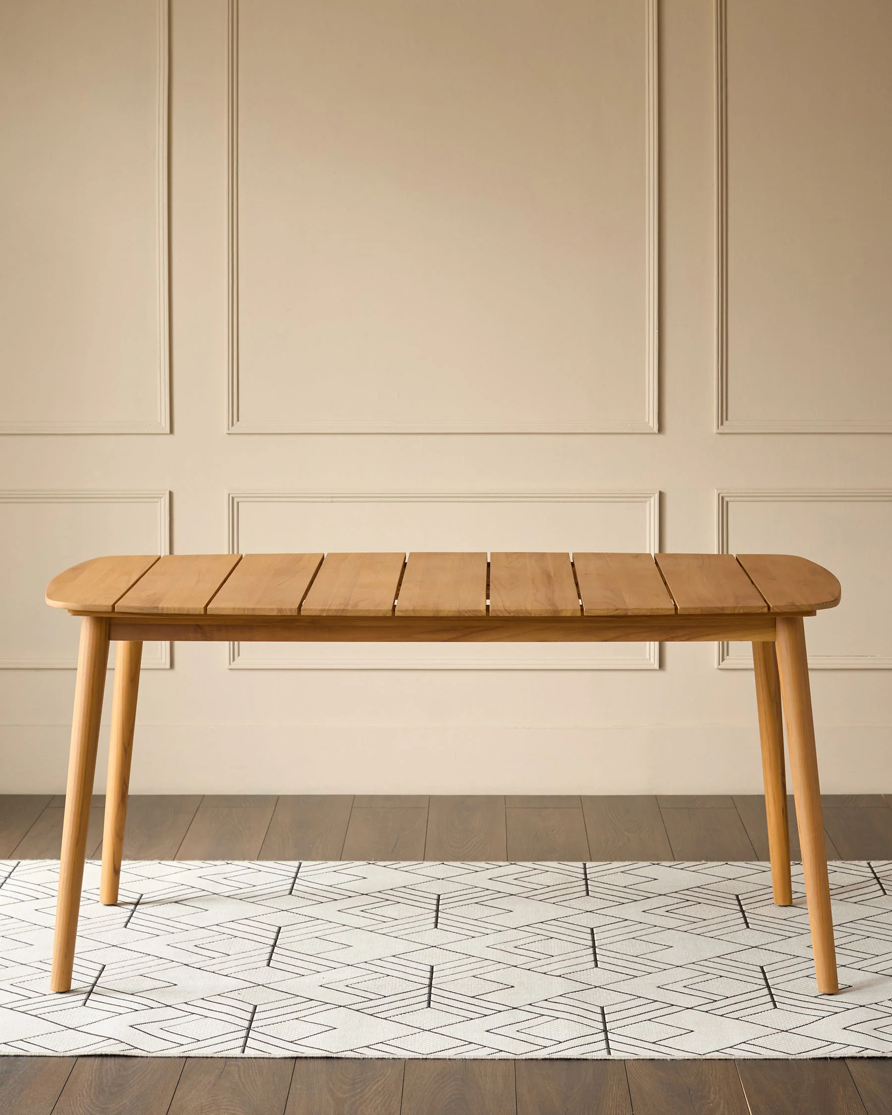 Tuscany natural teak wood garden 6 seater dining table - Image 3