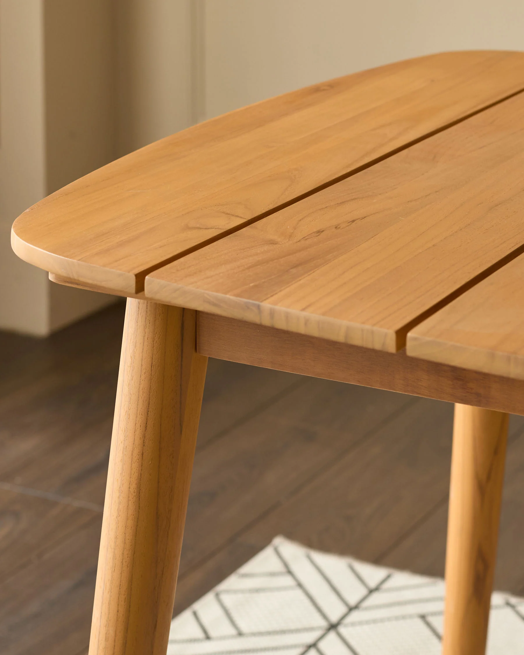 Tuscany natural teak wood garden 6 seater dining table - Image 6
