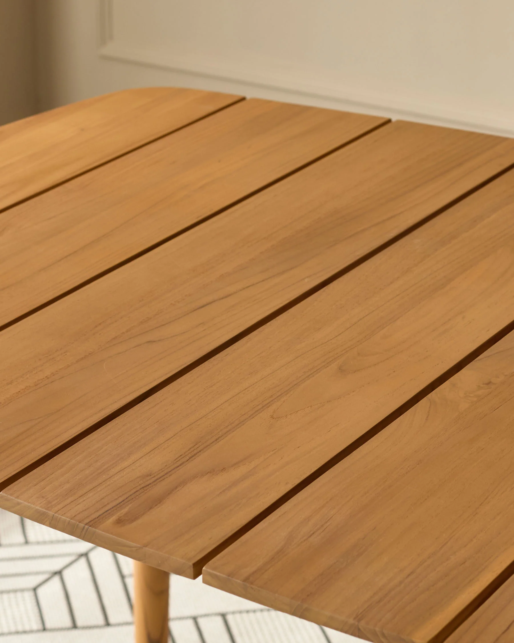 Tuscany natural teak wood garden 6 seater dining table - Image 7