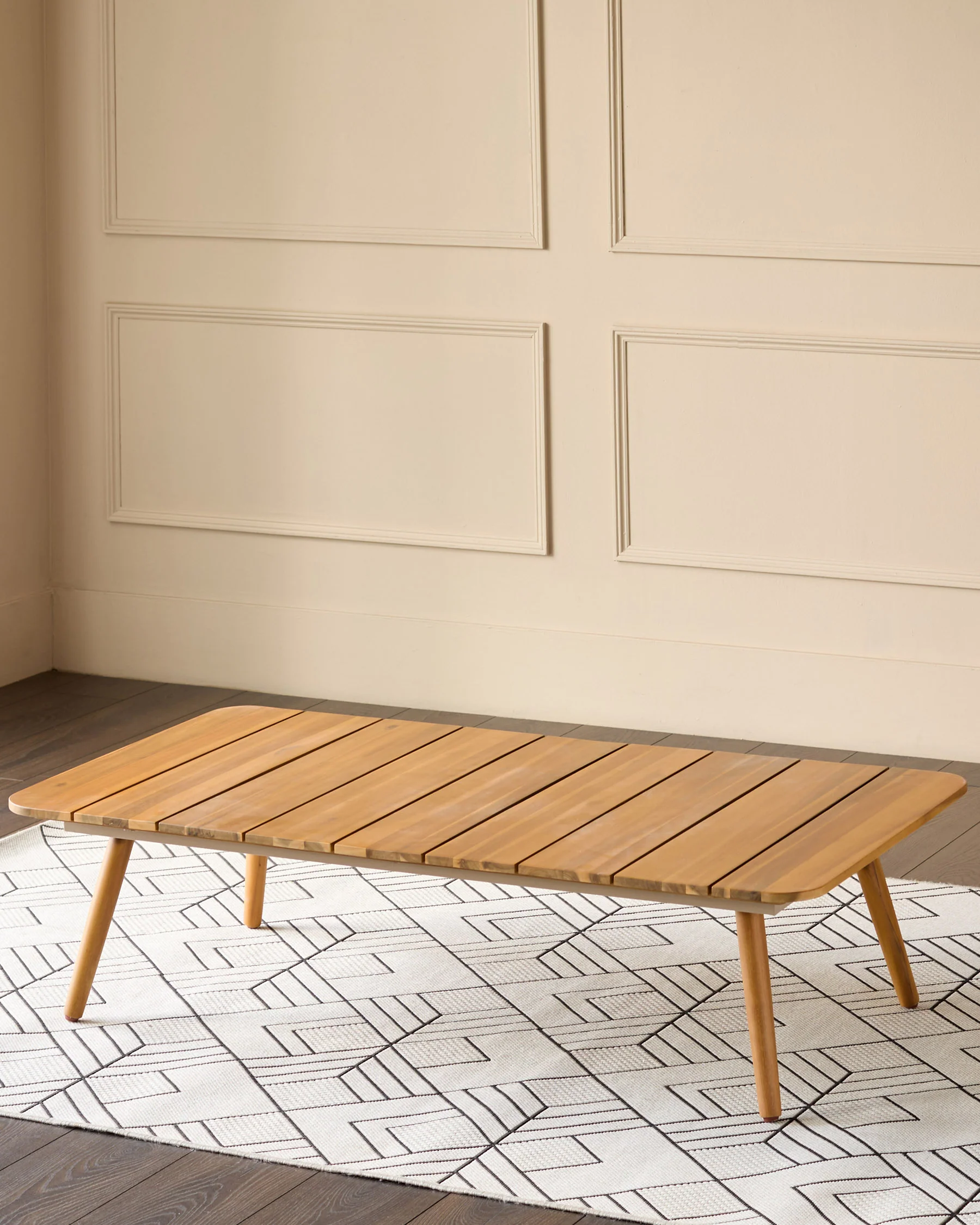 Tuscany natural acacia wood garden coffee table