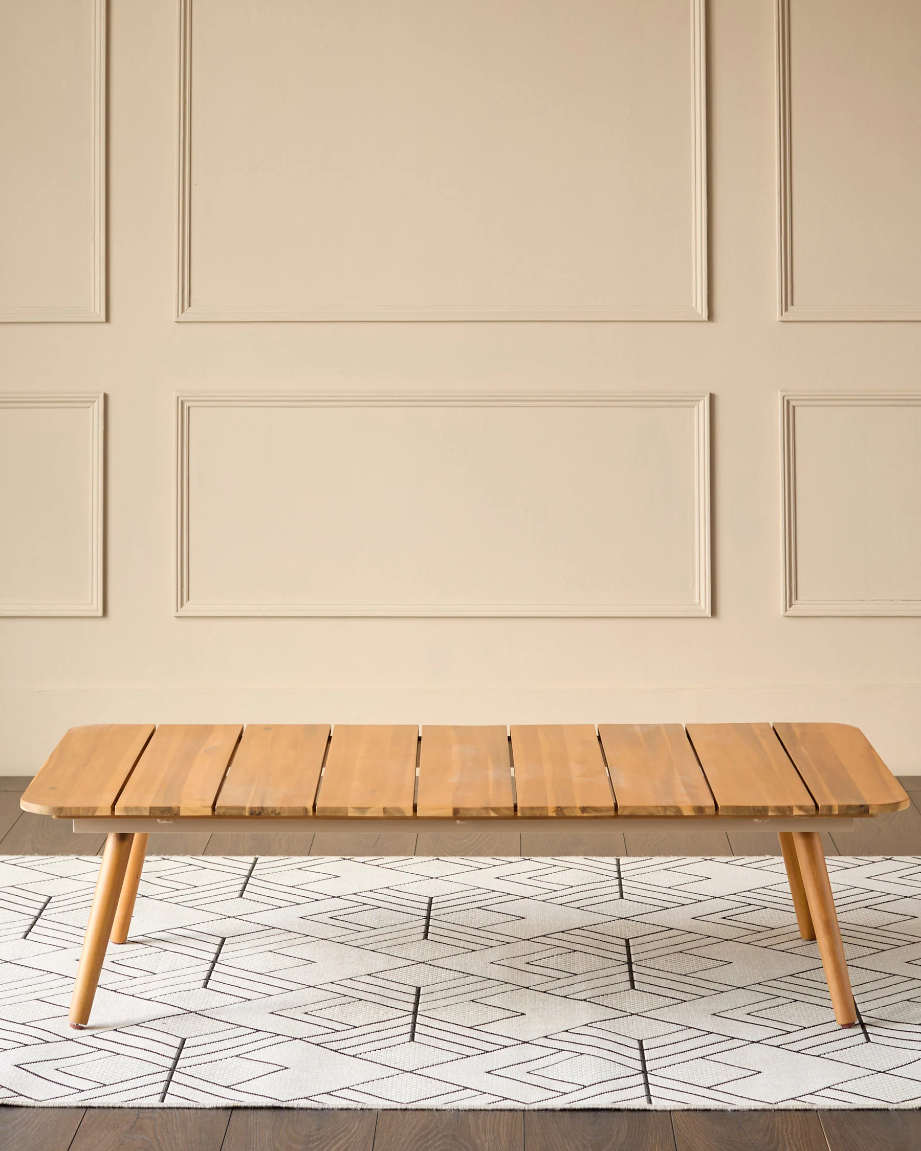 Tuscany natural acacia wood garden coffee table - Image 3