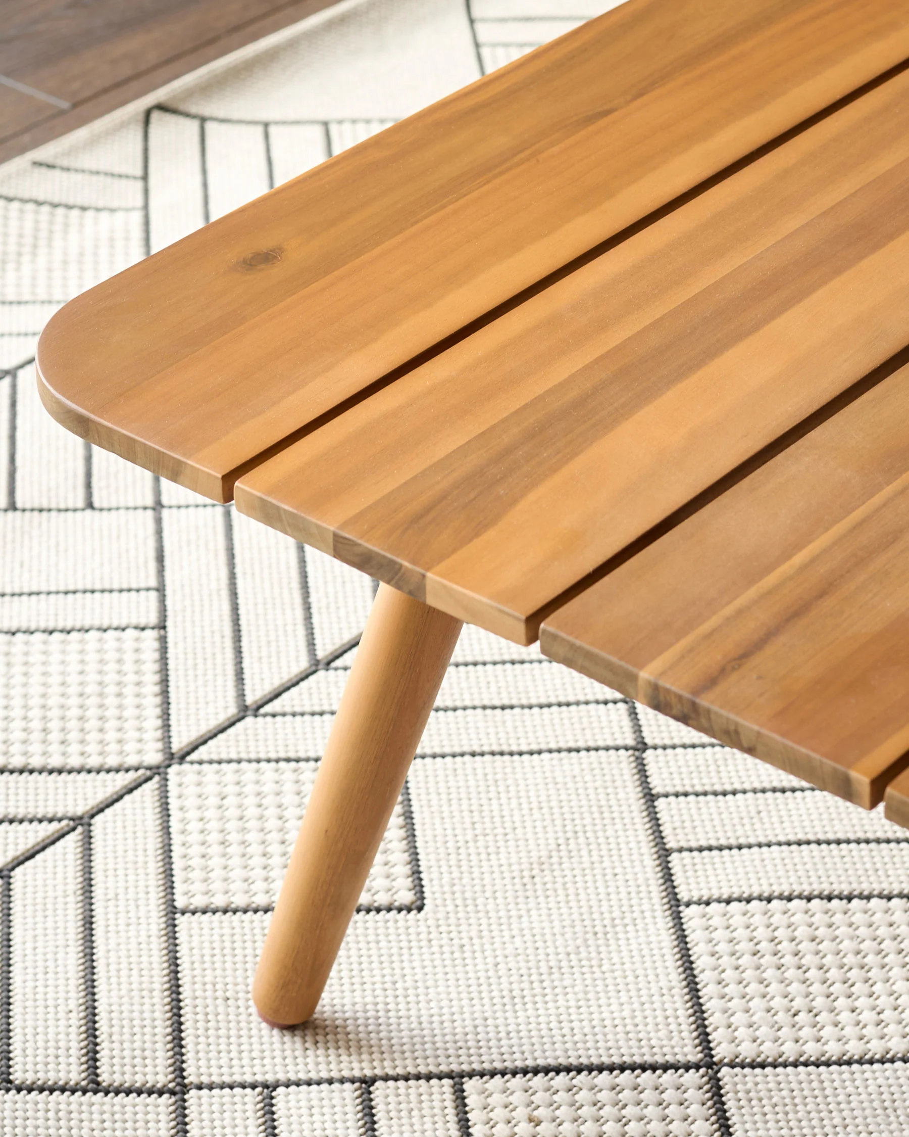 Tuscany natural acacia wood garden coffee table - Image 6