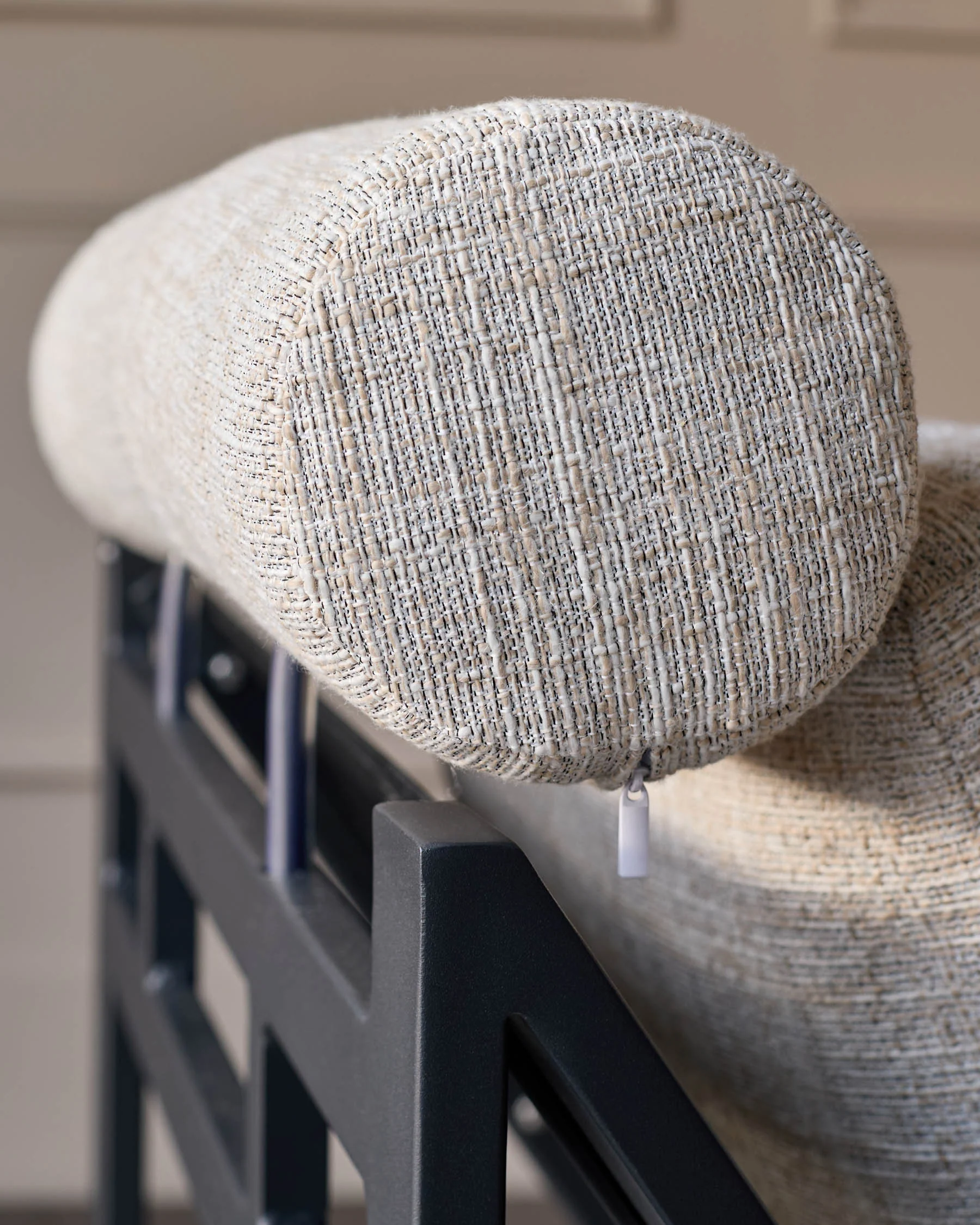 Verano black garden chair with footstool - Image 6
