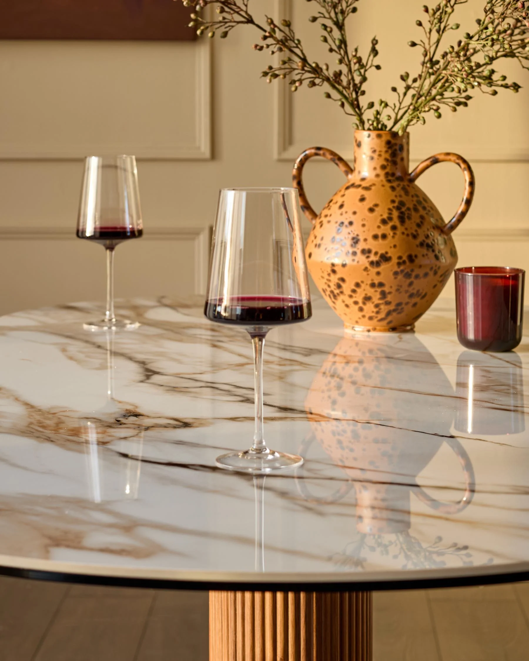 Vidal natural ceramic 6 seater dining table - Image 10
