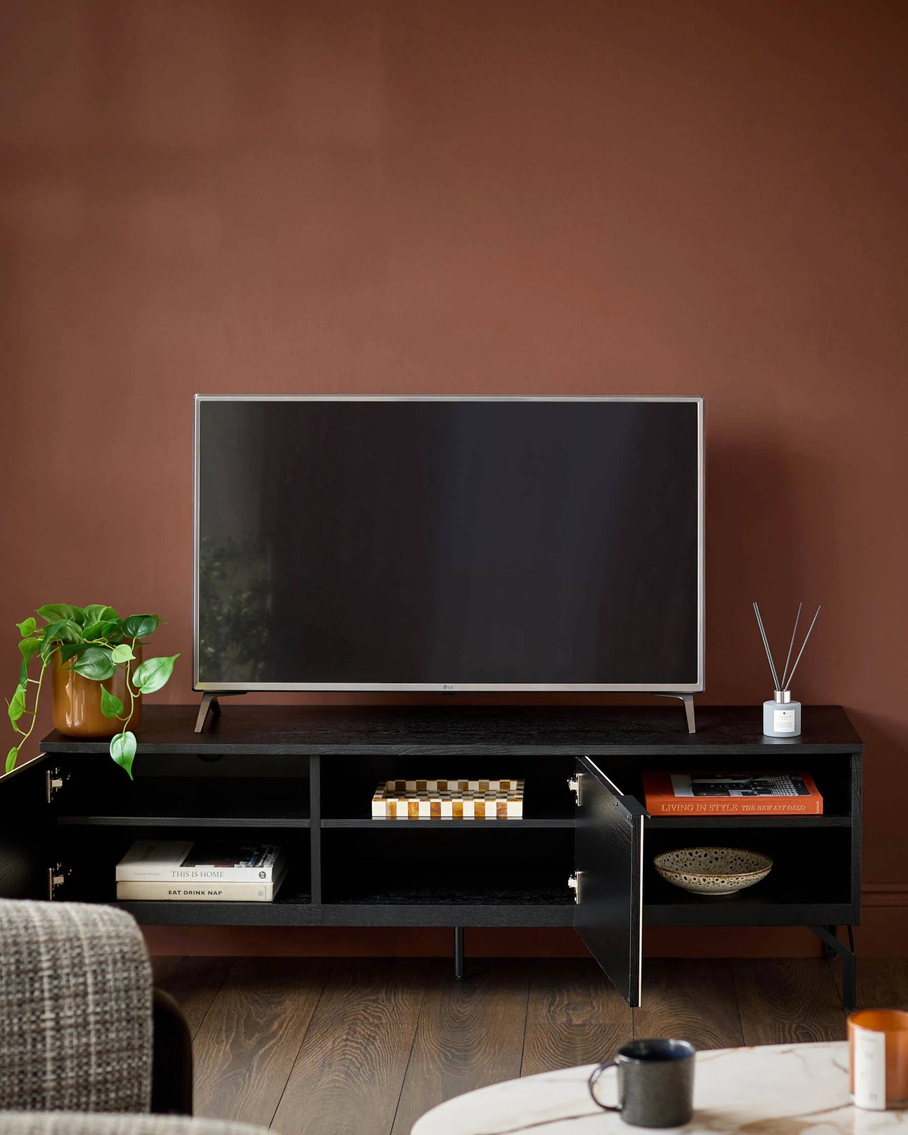 Winslow natural ceramic TV unit - Image 3