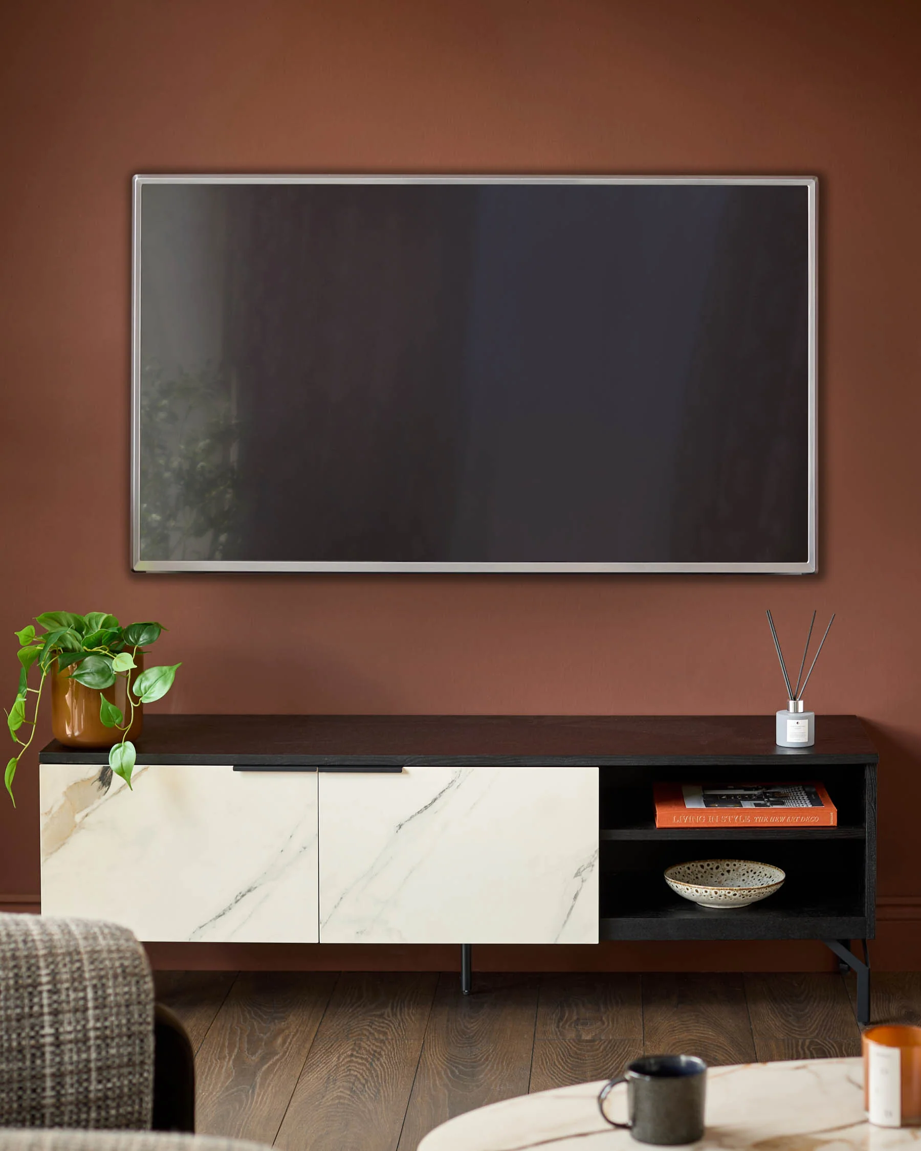 Winslow natural ceramic TV unit - Image 4