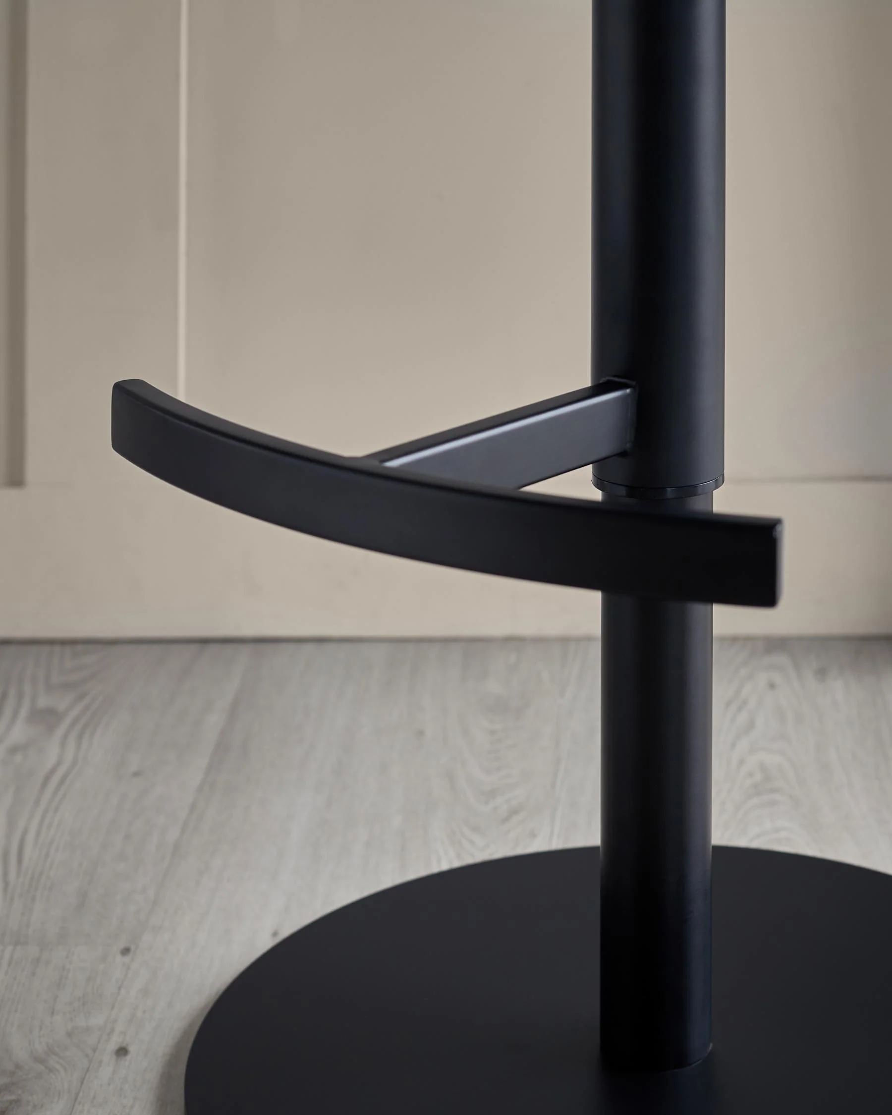 Wren natural fabric and olive green velvet gas lift bar stool - Image 11