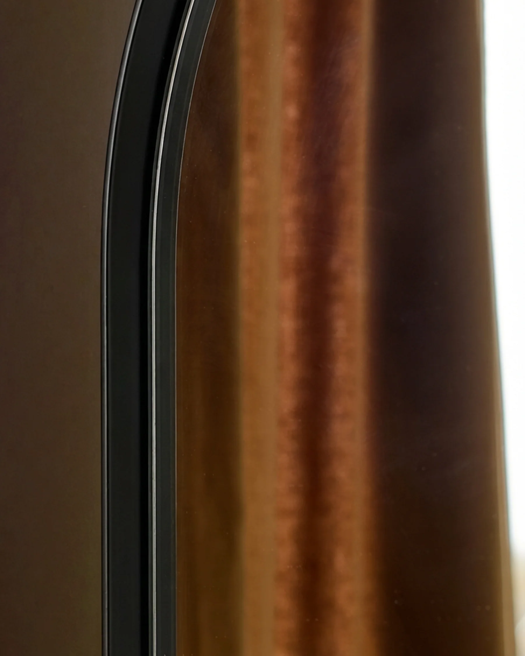 Yannis black arch wall mirror - Image 3