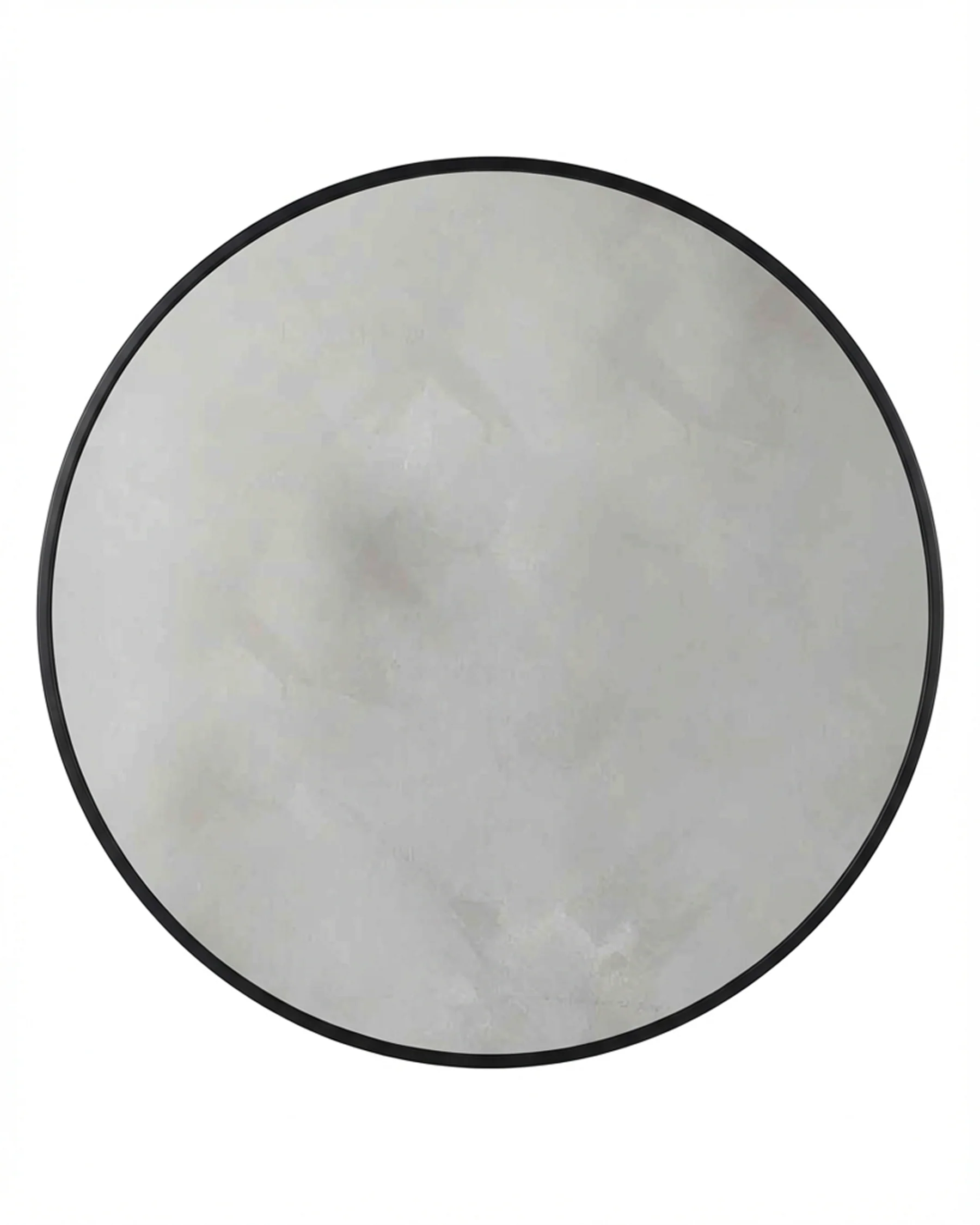 Yannis black large round wall mirror - Image 3